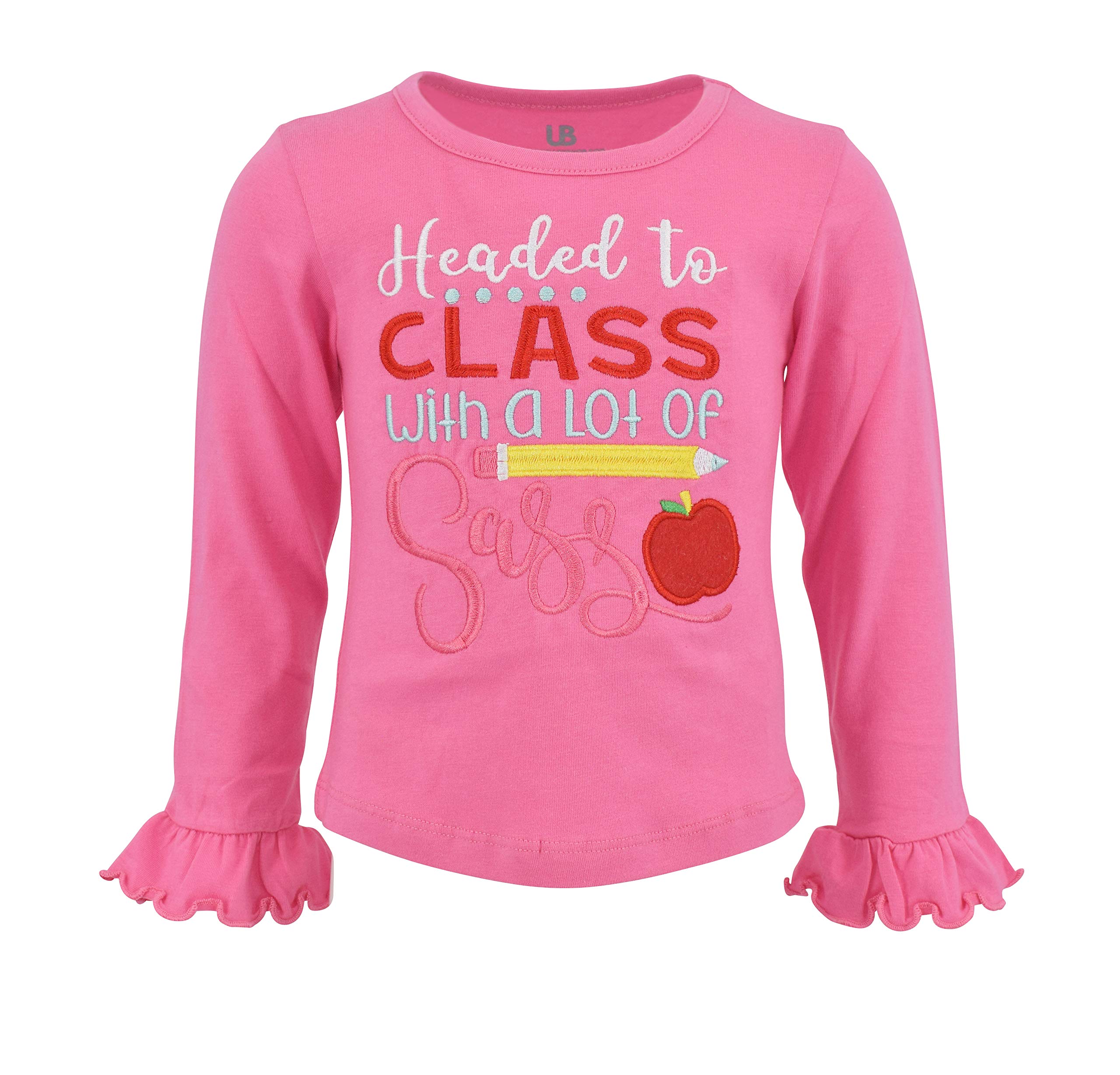 Girls 2-Piece Outfit: Ruffle Leggings & Long Sleeve Shirt Set for Toddlers - Playtime & Party Wear