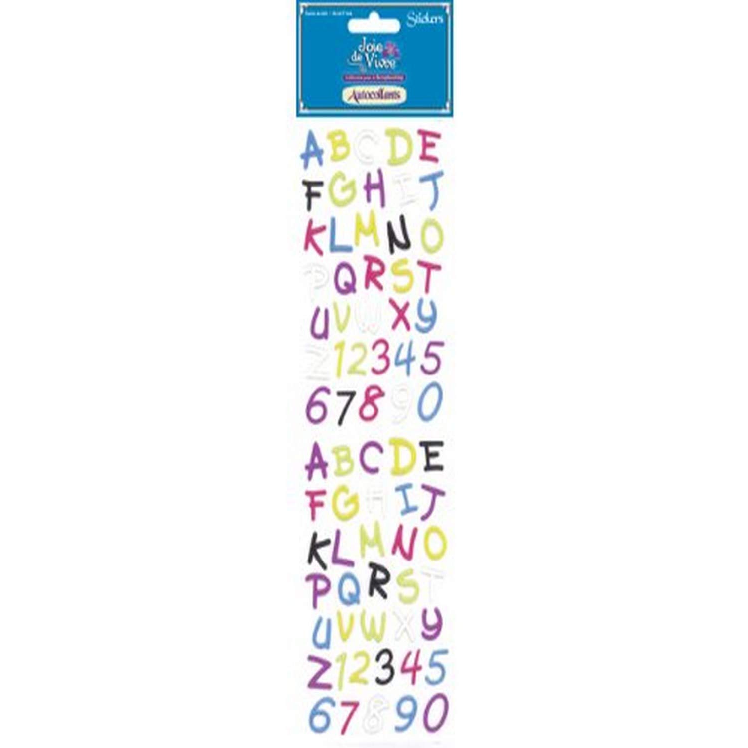 Joie de Vivre Bubble-Foam 3D Alphabet Stickers - Fun Educational Decals for Kids' Rooms, DIY Crafts & School Projects | Waterproof & Reusable Letters