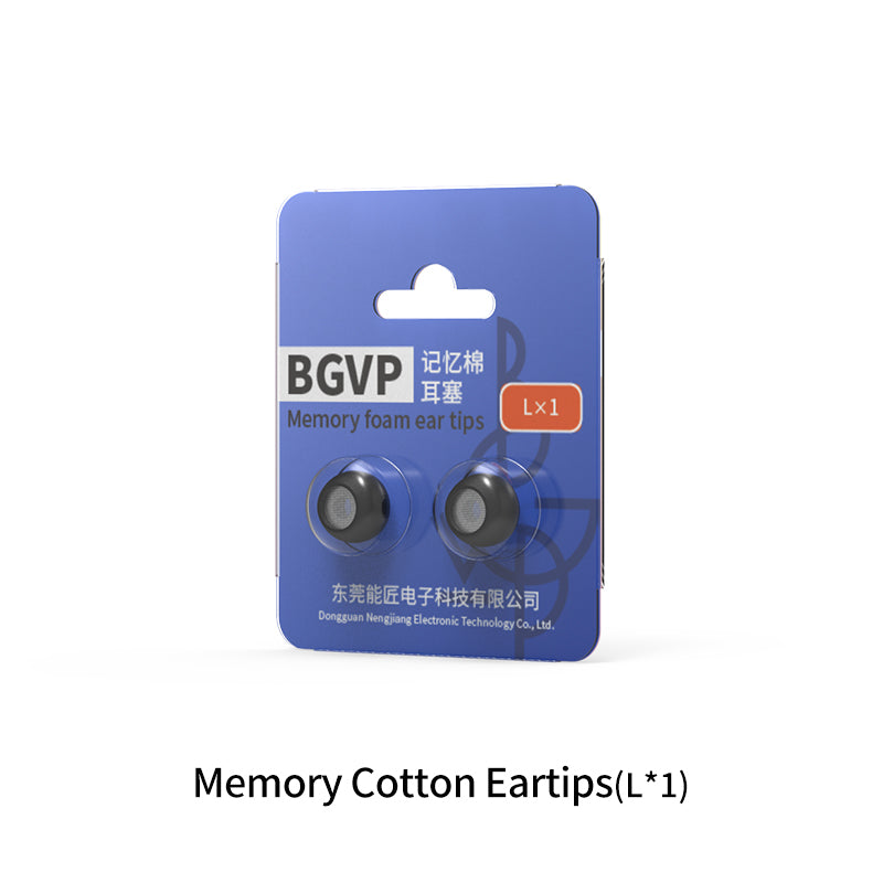 BGVP Memory Foam Eartips for Earphones - Noise Isolating Replacement Tips for AirPods, Galaxy Buds & Wireless Earbuds - Perfect for Workouts, Commuting & Travel