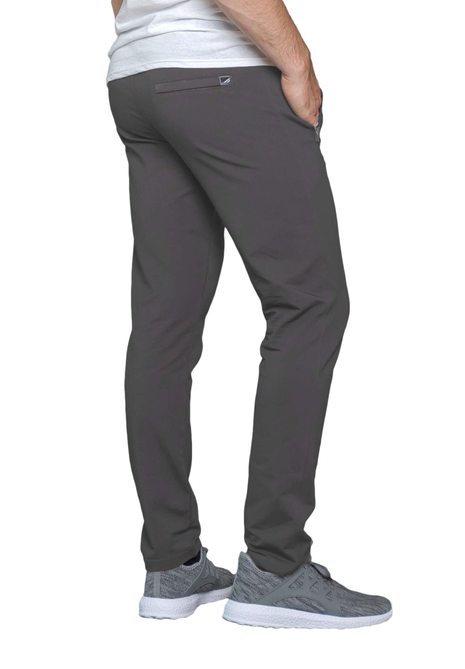 **30/33/36 Inch Inseam Men's Sweatpants with Pockets - Tapered Joggers for Men, Slim Fit Open Bottom Casual Pants for Tall Guys - Perfect for Gym, Lounge & Everyday Wear**