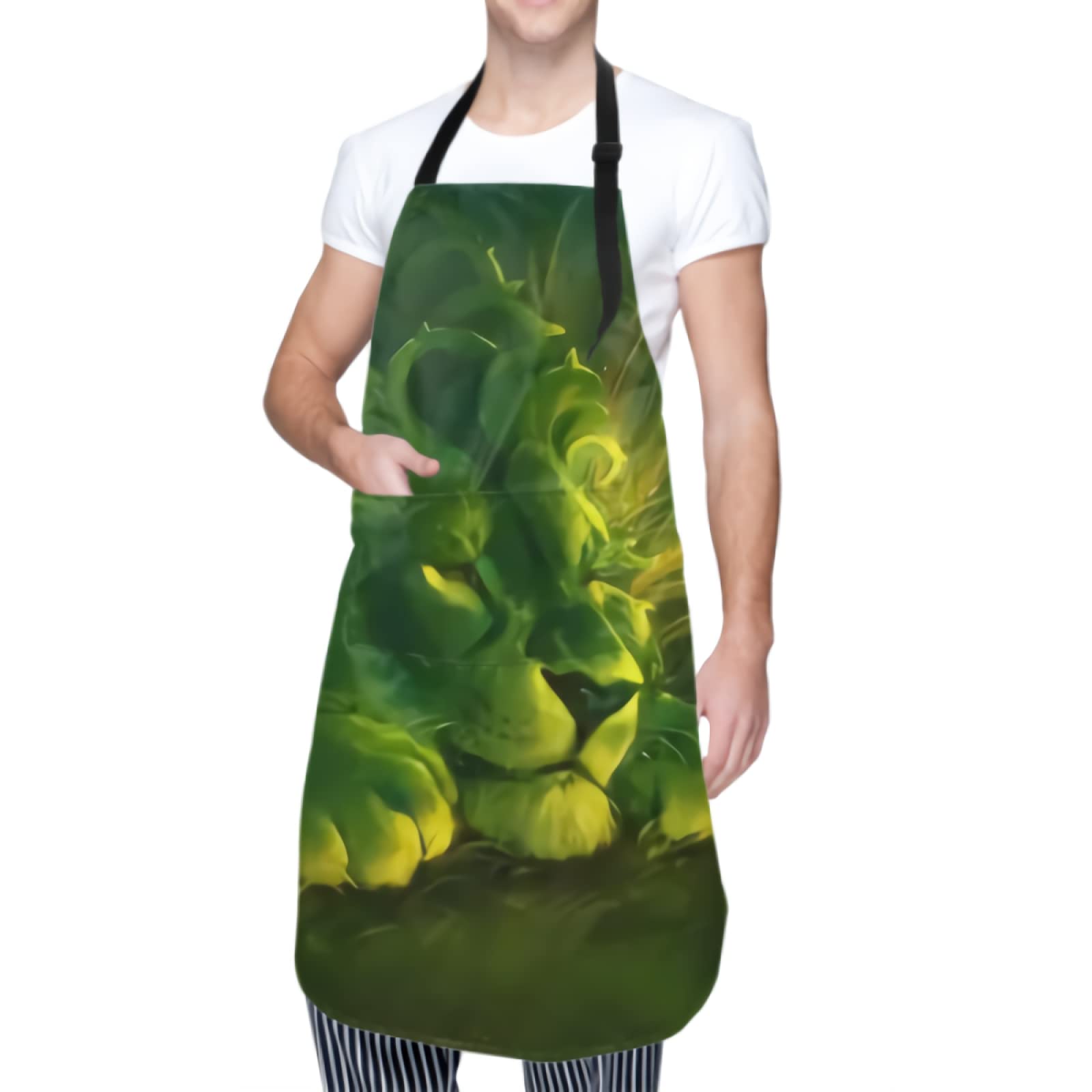 Premium Kitchen Apron for Cooking & Baking - Adjustable Neck & Waist Straps with 2 Deep Pockets - 28x33 Inch Unisex Adult Chef Apron - Ideal for Home Cooking, BBQ, Grilling & Restaurant Use