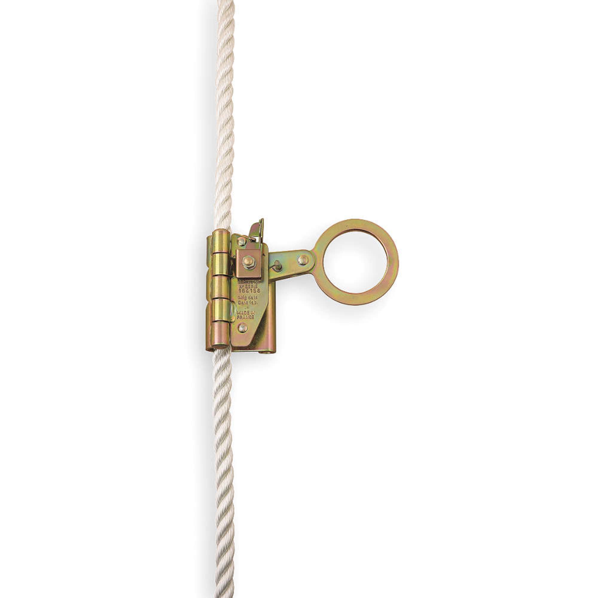High-Quality Steel Rope Grab for 5/8 Inch Rope - Perfect for Rock Climbing, Construction Safety & Industrial Use