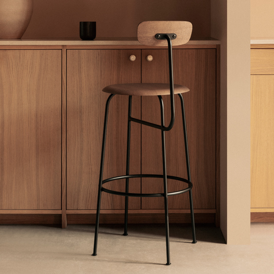 Afteroom Bar Stool - Modern Minimalist Counter Height Chair for Kitchen Island, Breakfast Bar & Dining - Comfortable & Stylish Home Furniture