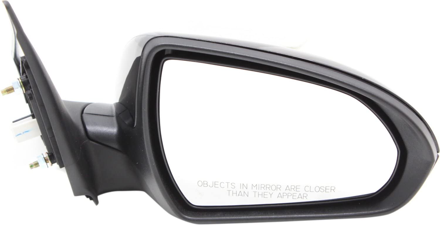 2017-2018 Hyundai Elantra Power Heated Side Mirrors - Driver & Passenger Replacement - No Signal Light/Blind Spot Monitor - OEM Style Paintable - Perfect for Winter Driving & Enhanced Visibility