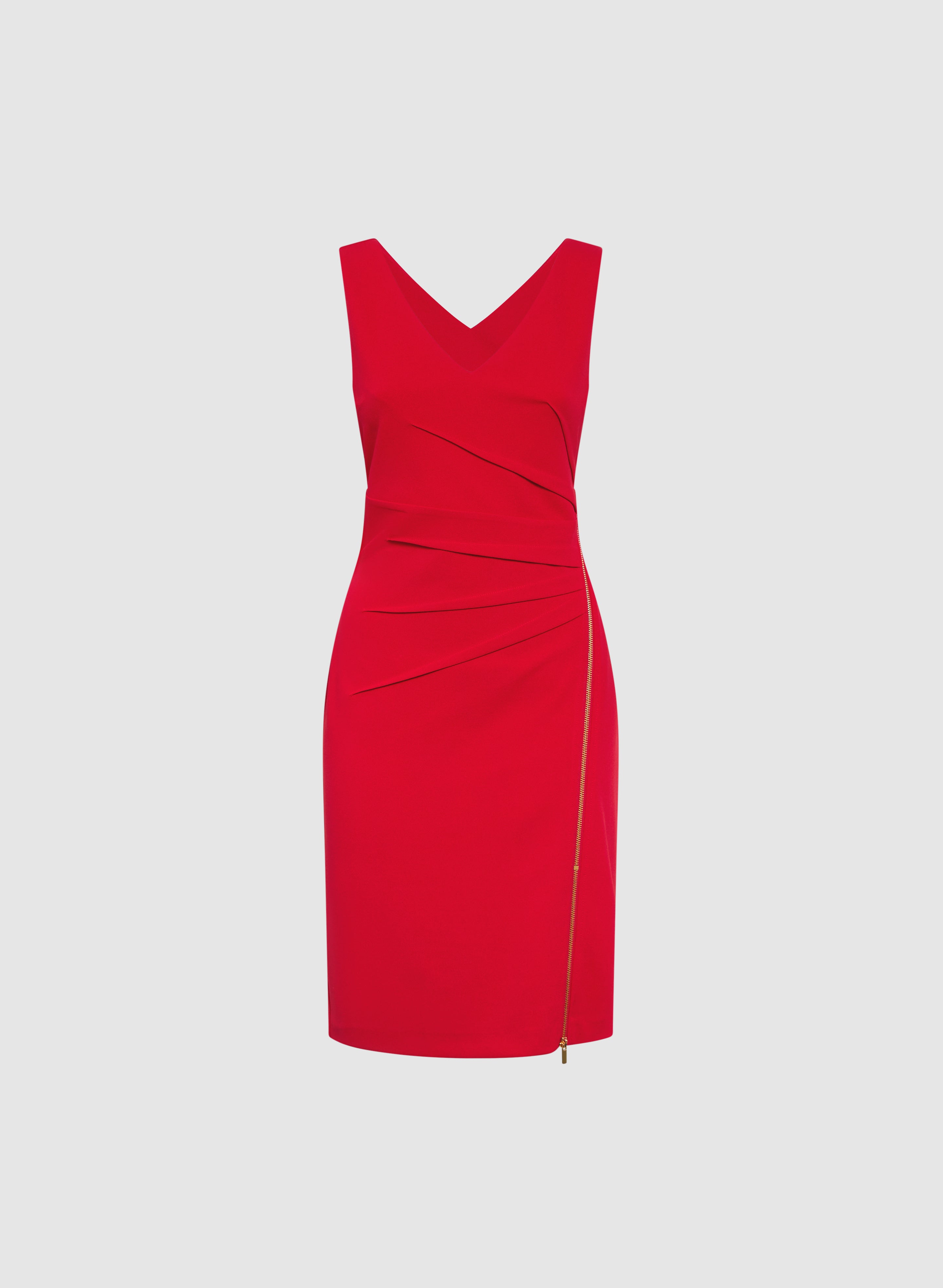 Elegant Double V Neck Sheath Dress for Women - Slim Fit Bodycon Party Dress for Evening, Cocktail, Wedding & Special Occasions