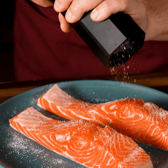 Premium HexMill Salt Grinder - Adjustable Ceramic Sea Salt Grinder for Cooking, Baking & Seasoning - Perfect for Kitchen, Dining Table & Outdoor BBQ