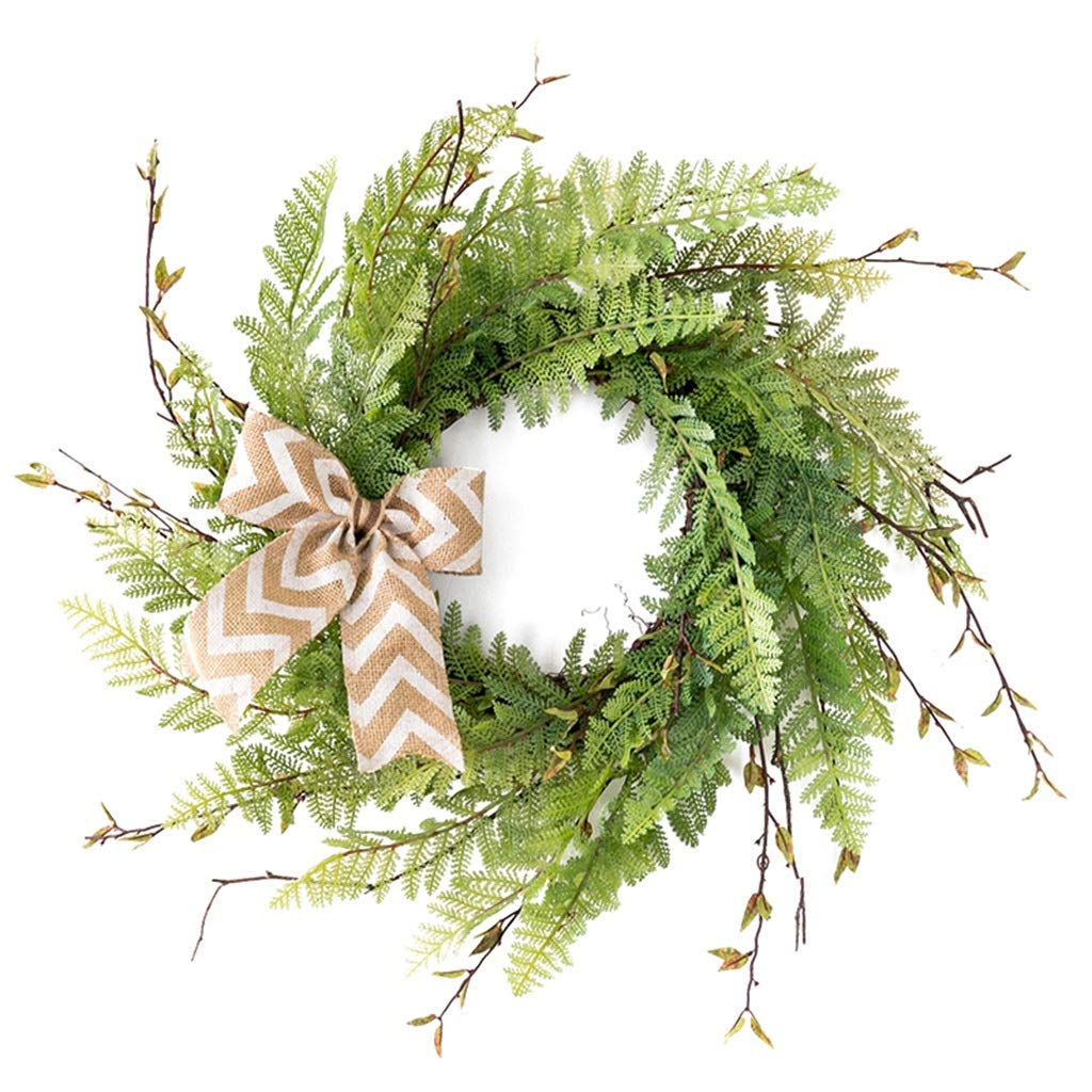 YANXIAOPING 20-Inch Artificial Wreath - Handcrafted Floral Door Wall Hanging Garland for Home Decor, Living Room, Wedding, Christmas Decoration (50cm Diameter) | Perfect for Front Door, Mantel, and Seasonal Party Decor
