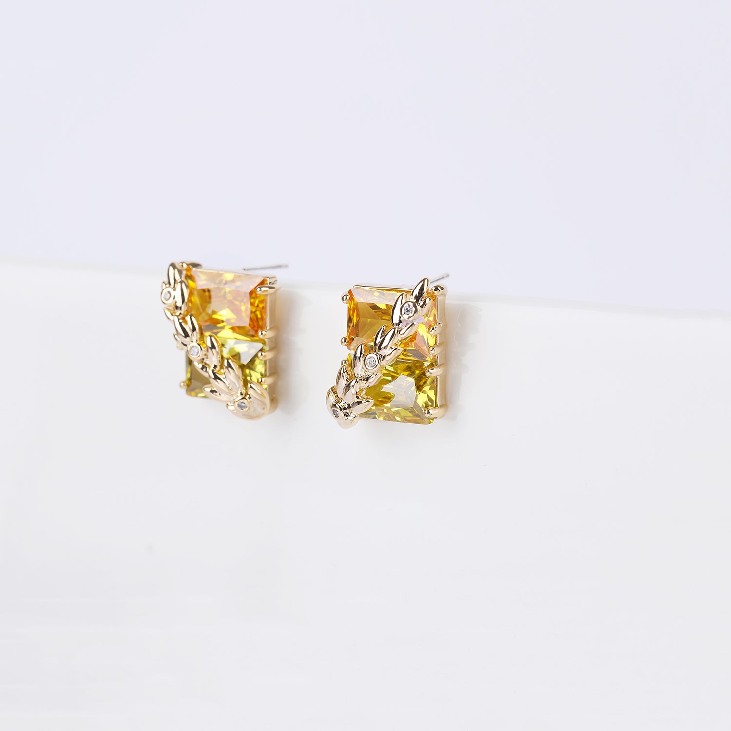 Stylish Zircon Square Drop Earrings for Women - Elegant Party & Gathering Jewelry CE11783 | Perfect for Weddings, Date Nights and Special Occasions