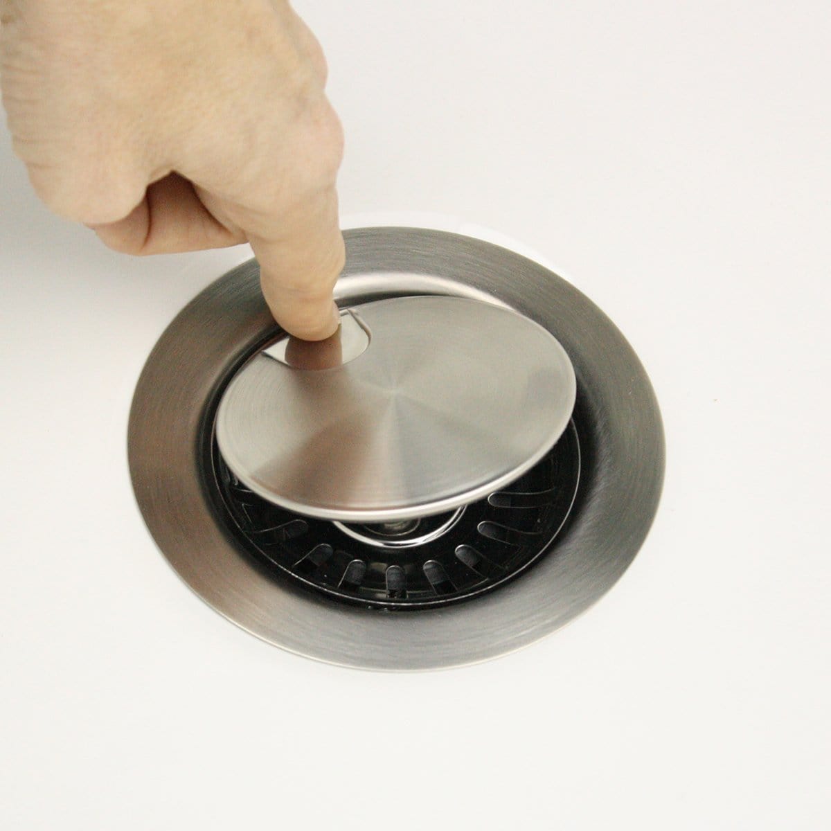Nantucket Flip Top Crumb Cup 1-Inch Kitchen Drain NS35LCC - Perfect for Countertop Mess Cleanup & Food Scrap Collection