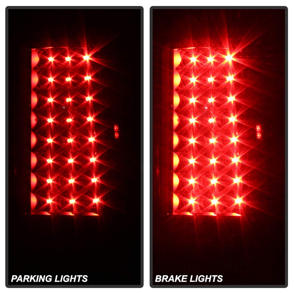 ACANII LED Tail Lights for 2002-2006 Cadillac Escalade ESV - Smoke Black Pair (Driver & Passenger Side) - Enhanced Visibility & Style for Night Driving and Custom Car Upgrades