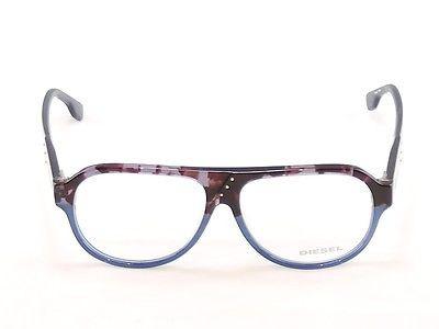 Premium Diesel DL5003 050 Eyeglasses Frame - Black & Blue Plastic - High Quality 56-13-145 Size - Perfect for Work, Driving & Fashion Accessories