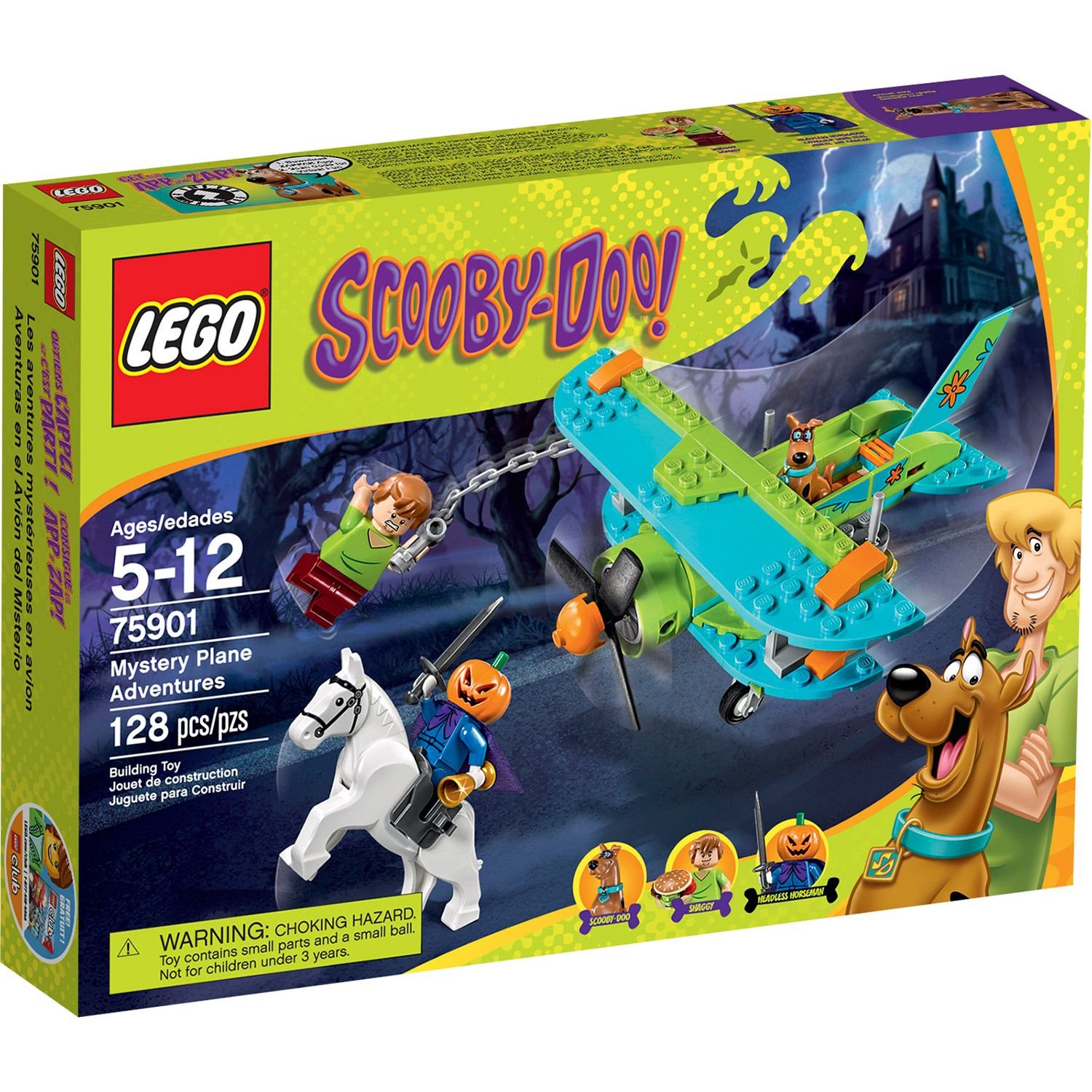 LEGO Scooby-Doo 75901 Mystery Plane Adventures Building Kit - 581 Pieces, Collectible Toy for Kids Ages 7+, Perfect for Creative Play & Scooby-Doo Fans | Great Gift for Birthday & Holidays