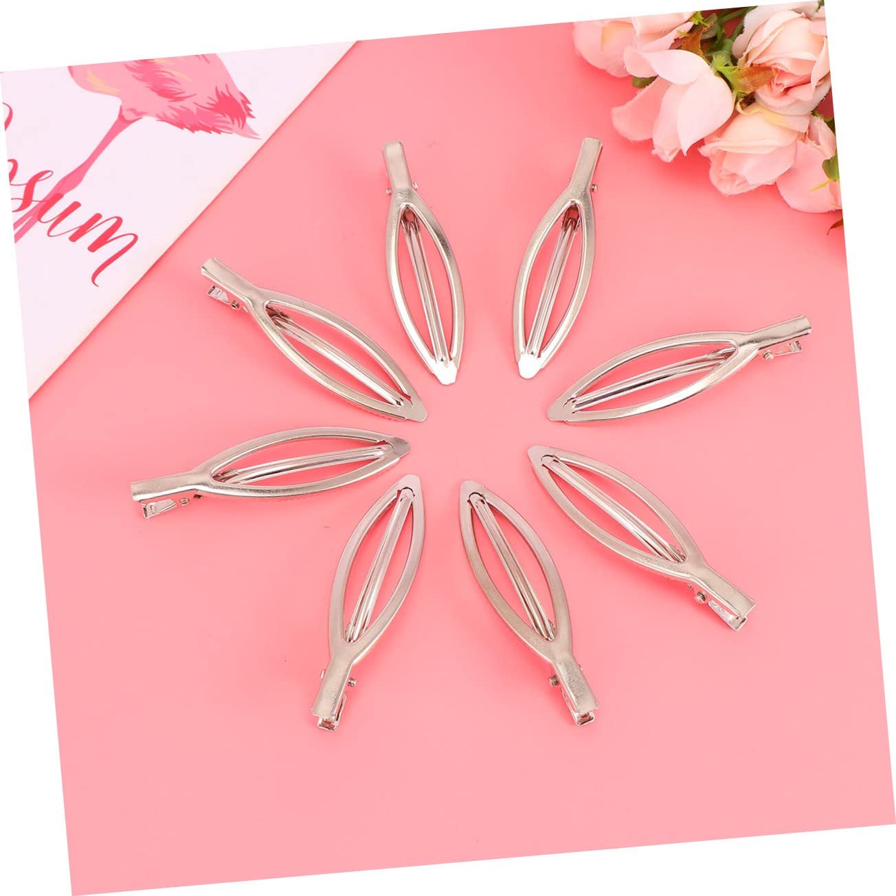 FOMIYES Stainless Steel Hair Clips Set - Leaf & Geometric Bobby Pins for Women with Fine Hair - Barrettes for Everyday Styling, Weddings & Special Occasions
