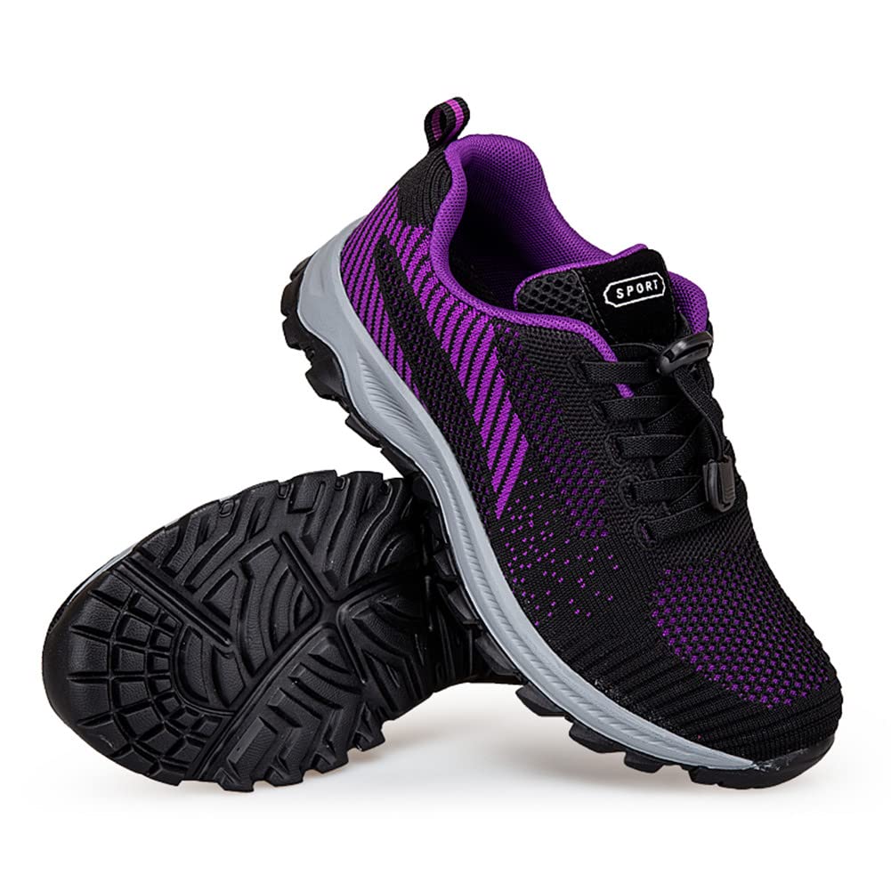 **LEADER SHOW Women's Comfortable Walking Shoes – Non-Slip Fitness Tennis Flats with Adjustable Strap – Casual Sneakers for Workout, Travel & Everyday Wear**