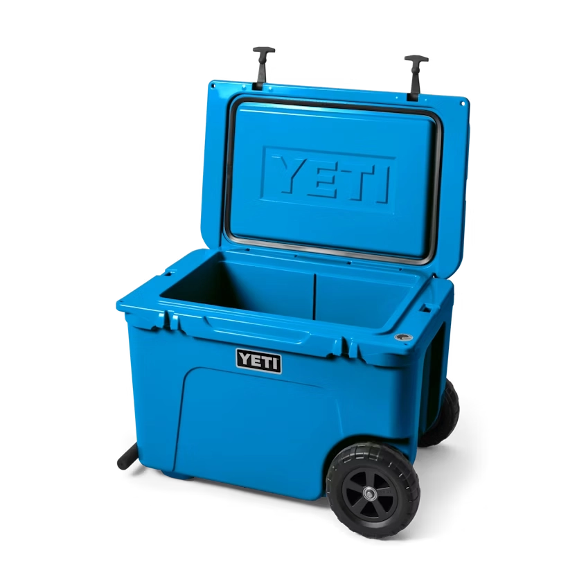Tundra Haul Wheeled Cooler - Heavy Duty Rolling Cooler for Camping, Beach, Picnics & Outdoor Adventures - 50 Quart Insulated Cooler with Wheels for Easy Transport