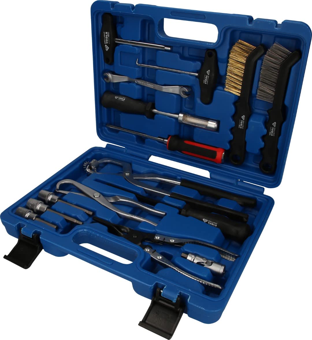 BR75W 15-Piece Universal Brake Drum and Disc Tool Set for Car & Truck Repair | Professional Brake Service Kit for Mechanics & DIY Auto Maintenance | Perfect for Garage, Workshop & Home Use