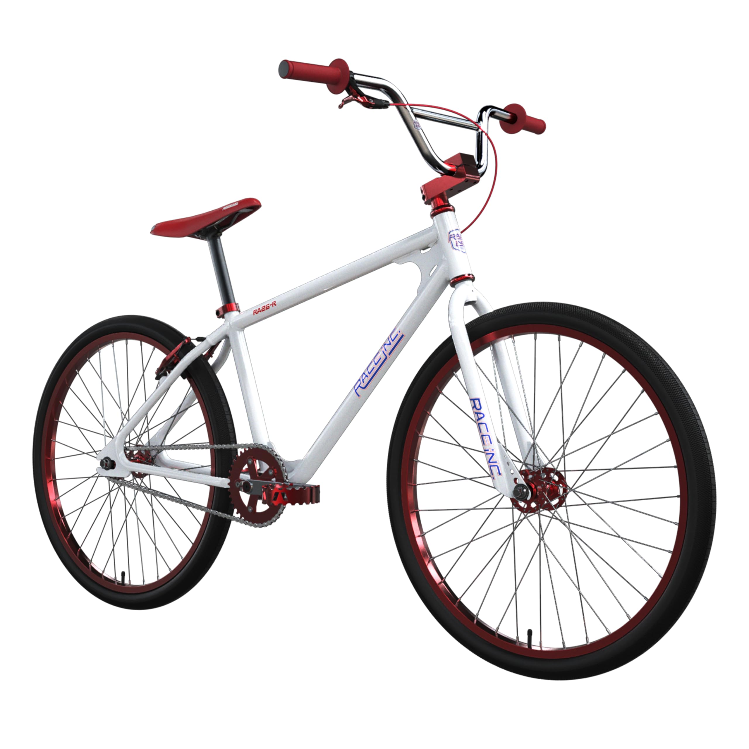 RA26-R Retro BMX Cruiser Bike - 26 Inch Classic BMX Bicycle for Adults & Teens - Perfect for Urban Commuting, Street Riding & Vintage Style Cycling