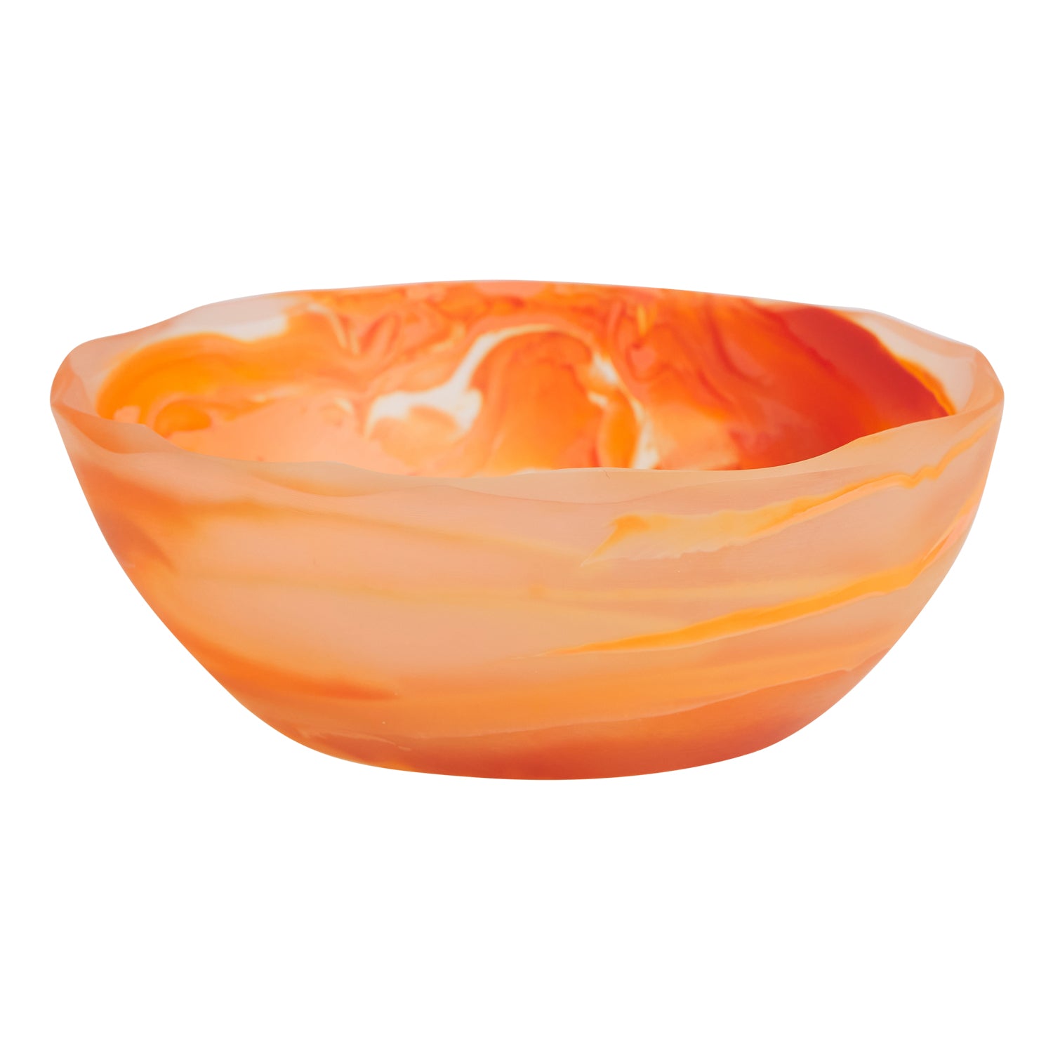 Billie Bowl - Premium Persimmon-Colored Ceramic Serving Bowl for Salads, Soups & Snacks | Elegant Tableware for Dining & Entertaining