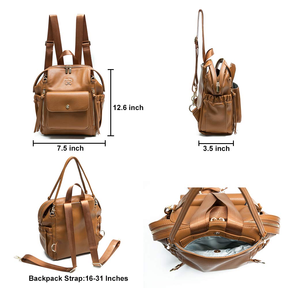 Miss Fong Diaper Bag Backpack - Large & Mini Baby Diaper Bags with Built-in Organizer | Perfect for Travel, Daycare & On-the-Go Parents