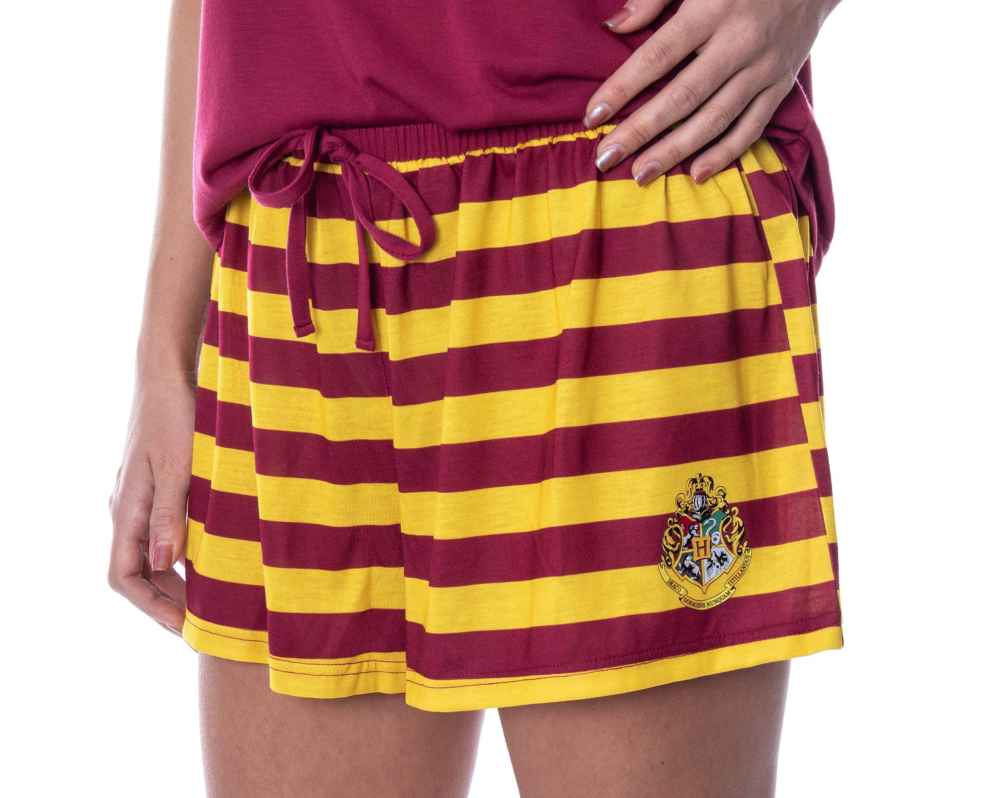 Harry Potter Women's Hogwarts Castle Pajama Set - Gryffindor, Slytherin, Hufflepuff & Ravenclaw House Themed Sleepwear for Fans | Cozy Lounge & Sleepwear for Movie Nights & Halloween Costumes