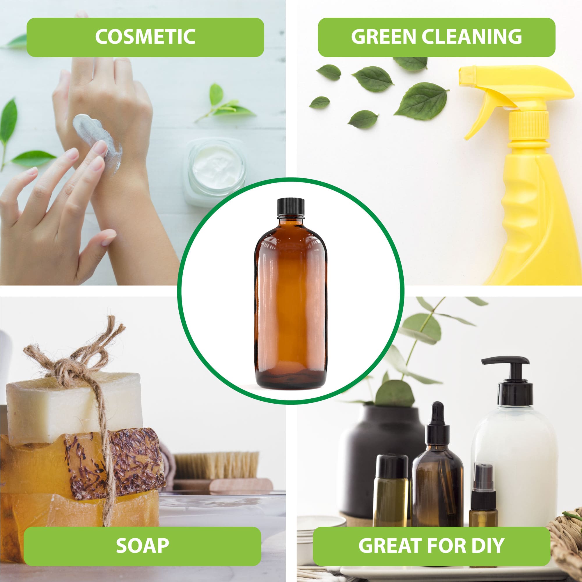 480mL Travel Bottle Set with Leak-Proof Lids & Funnel - Perfect for Toiletries, Cosmetics & Liquids on Airplanes, Gym & Camping Trips