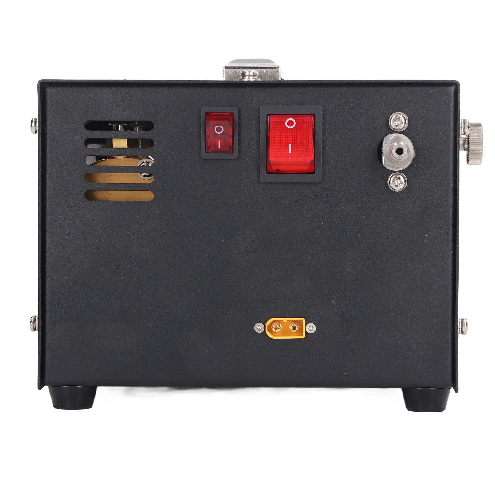4500PSI 30MPa Portable High Pressure Air Compressor Pump - Oil & Water Free - 110V/220V AC & 12V DC Power - For Air Guns, Paintball, Scuba Tanks, Inflating Tires - Home, Workshop & Outdoor Use