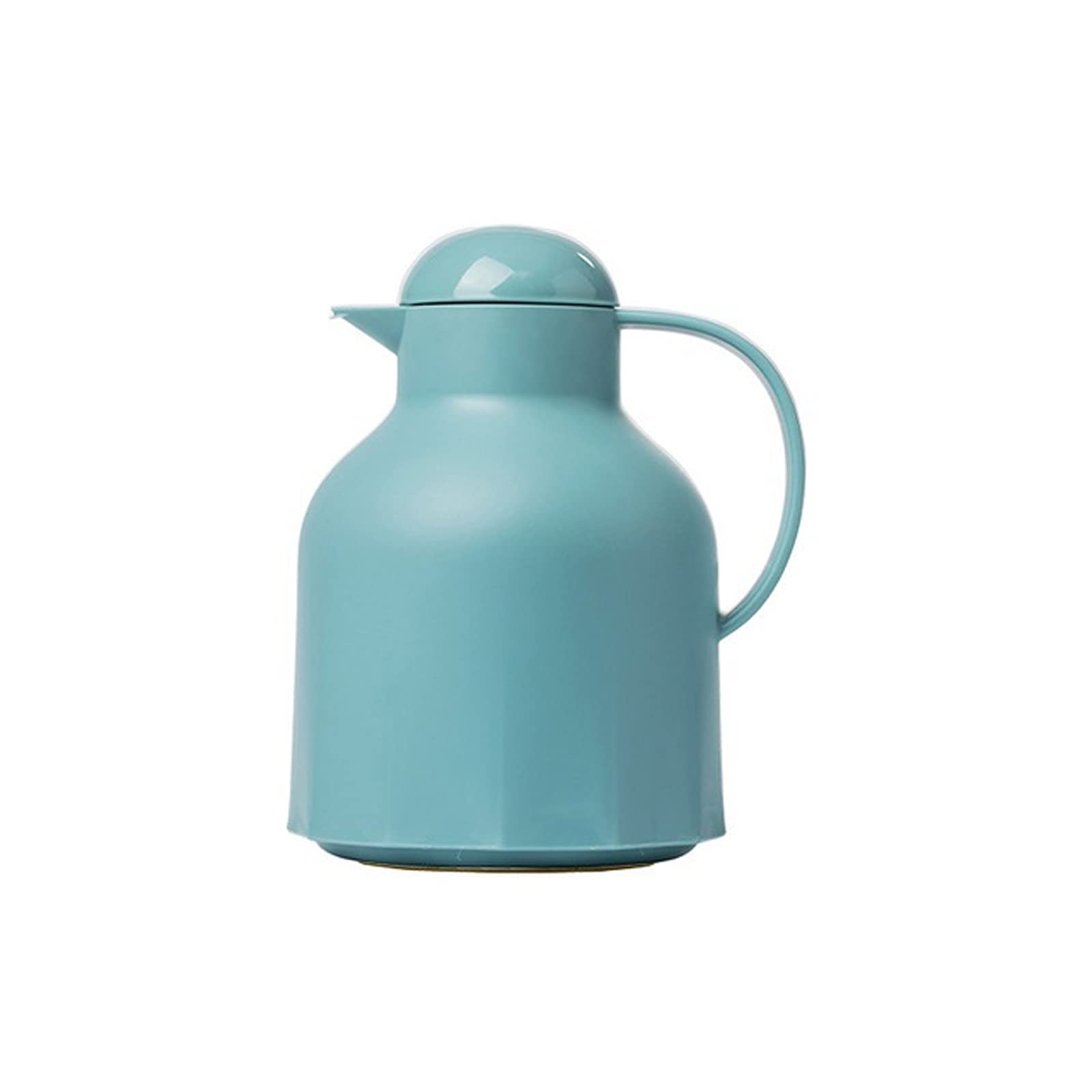 Premium 1L Double Wall Vacuum Insulated Glass Thermos Flask - Keeps Coffee & Tea Hot for Hours - Large Capacity Thermal Carafe for Home, Office, Camping (Blue)