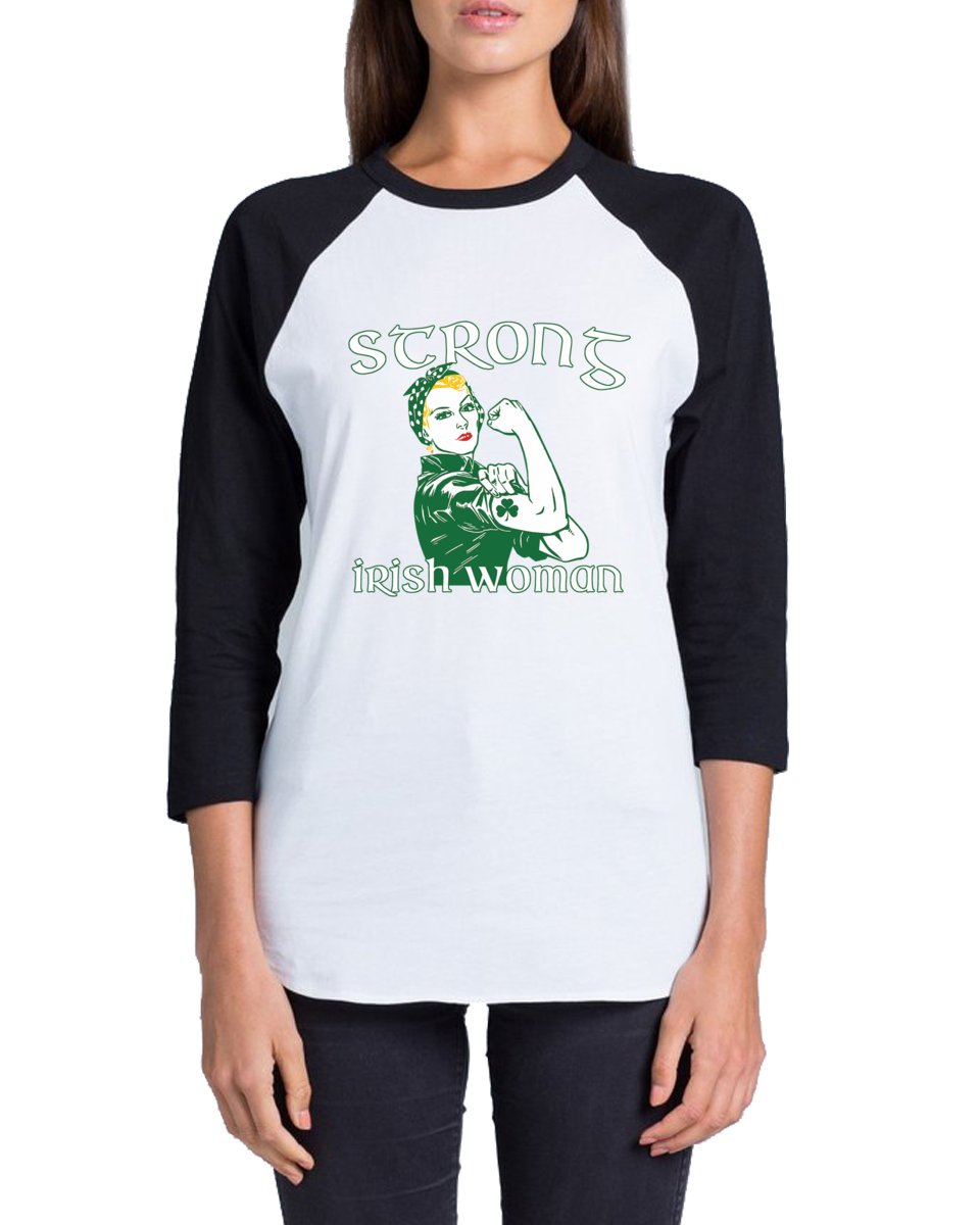 Unisex Strong Irish Women Jersey Shirt - St. Patrick's Day Gift for Women & Men - Comfortable Cotton Tee for Irish Pride, Pub Crawls & Festivals