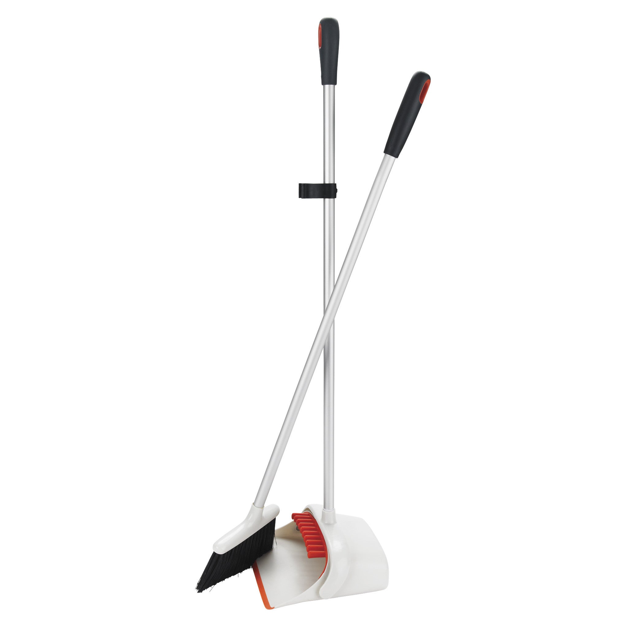 OXO Upright Sweep Set - Compact Broom and Dustpan Combo for Easy Cleaning | Ideal for Kitchens, Hardwood Floors & Tight Spaces