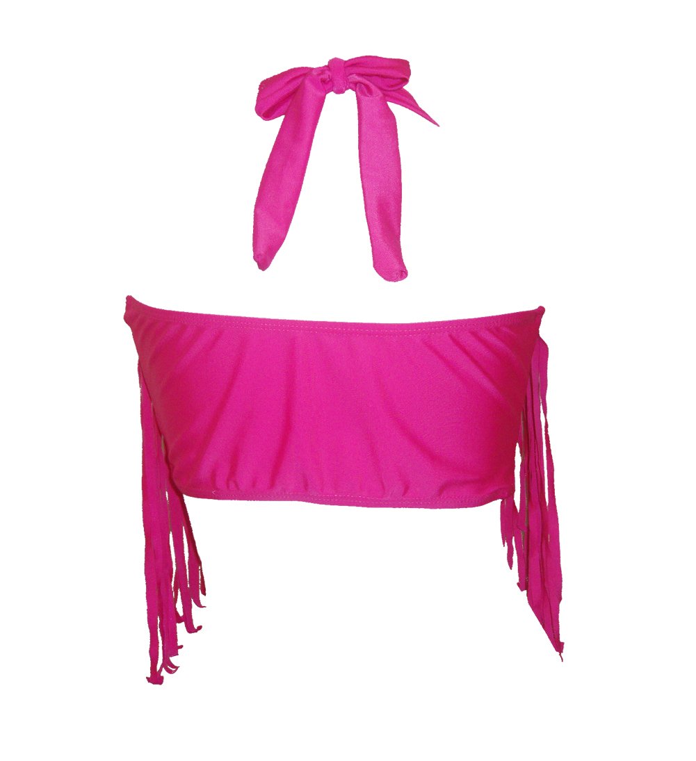 Plus Size High Waist Fringe Bikini Set - Women's Two Piece Swimwear for Beach, Pool & Summer Vacation