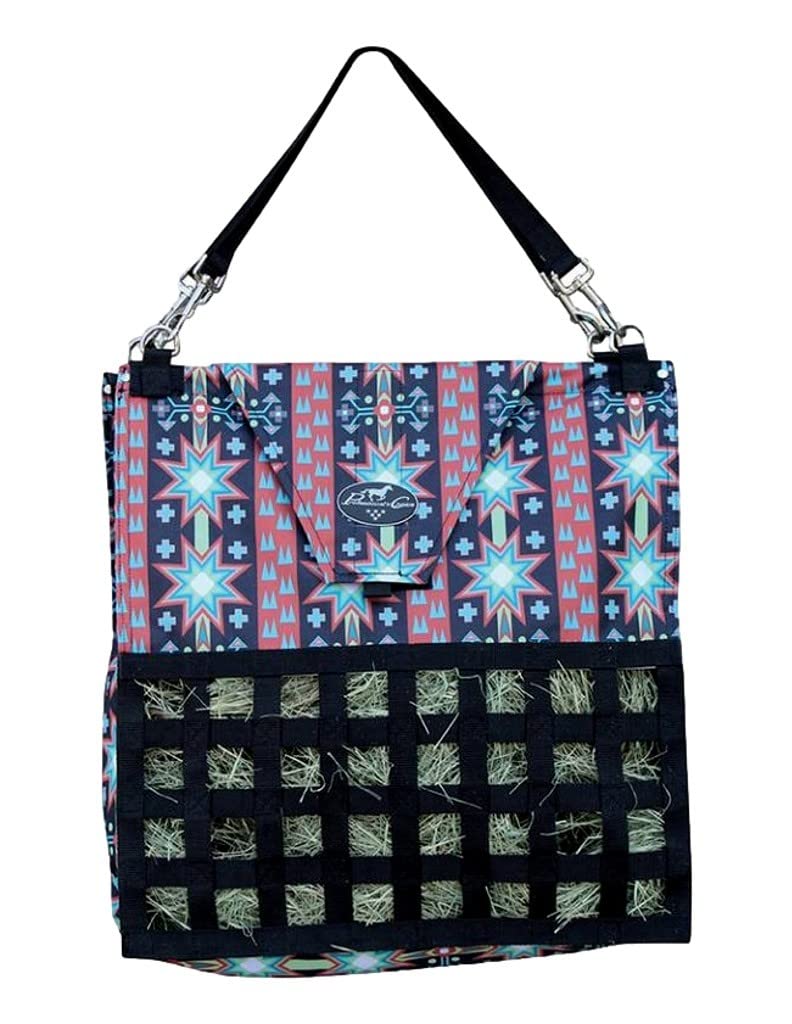 Professional's Choice PCHBS-22 Slow Feeder Hay Bag - Sunburst Pattern for Horses - Reduces Waste & Encourages Natural Grazing - Perfect for Stables, Barns & Trail Rides