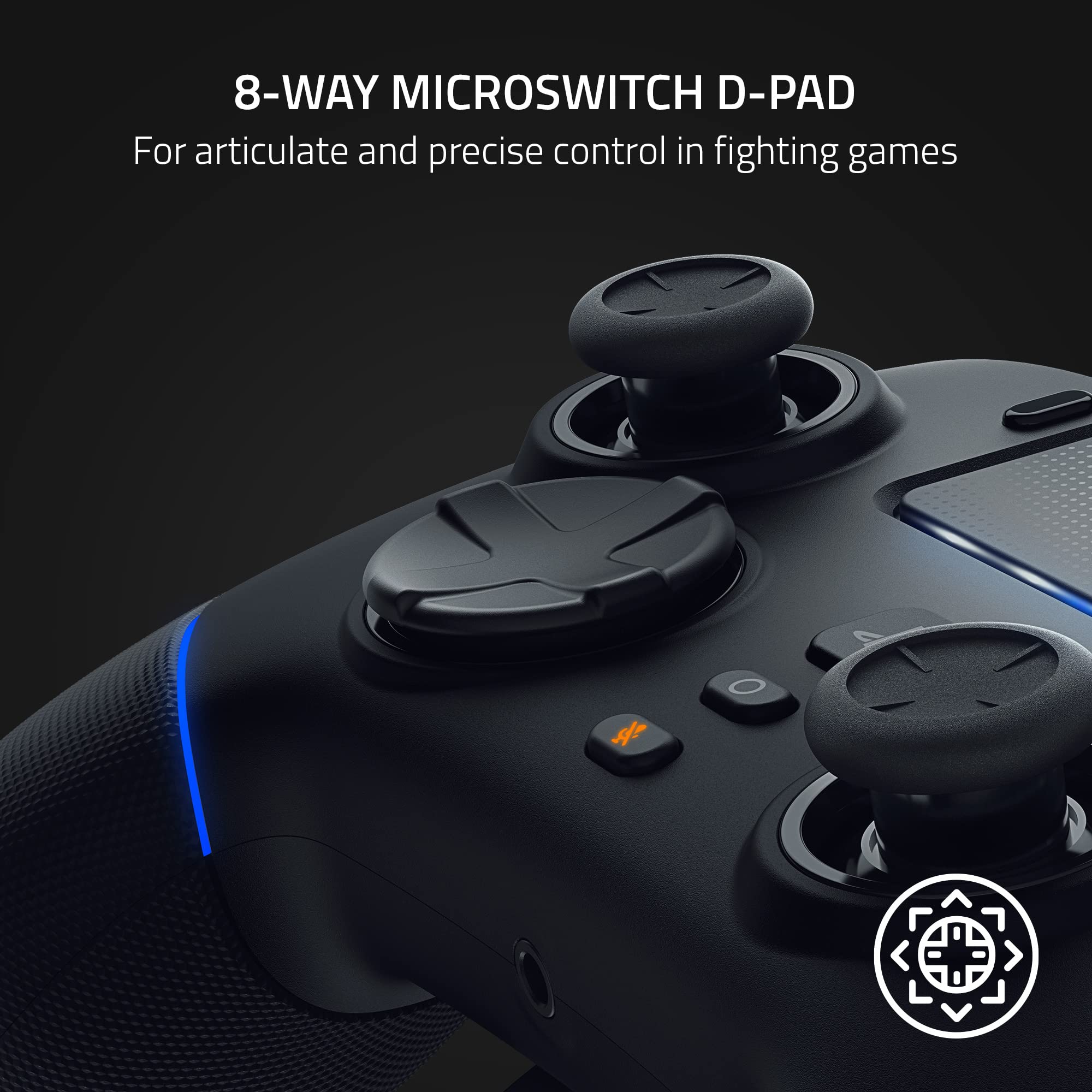Razer Wolverine V2 Pro Wireless Gaming Controller - Hyperspeed Connection, Mecha-Tactile Buttons, 8-Way D-Pad | Premium PC & Xbox Controller for Competitive Gaming (Renewed, Black) - Perfect for Esports, FPS, and Action Games