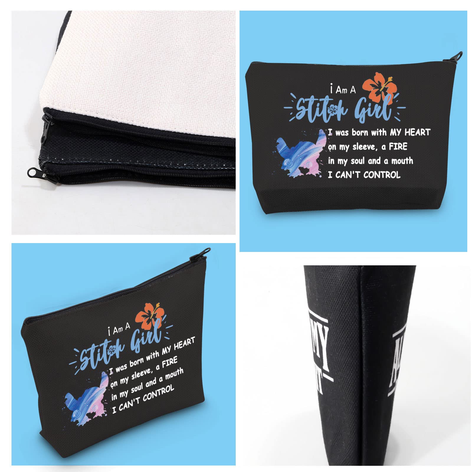 GJTIM Movie Character Zipper Pouch - Spirit Animal Inspired Makeup Bag for Fans | Perfect for Cosmetics, Travel & School Supplies Organization