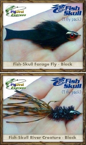 Premium Fish-Skull Streamer Flies Assortment - 12 High-Performance Fishing Flies for Bass, Trout & Saltwater | Perfect for Fly Fishing, Kayak Fishing & River Adventures