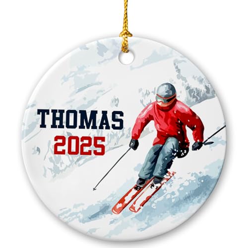 Skiing Ornament
