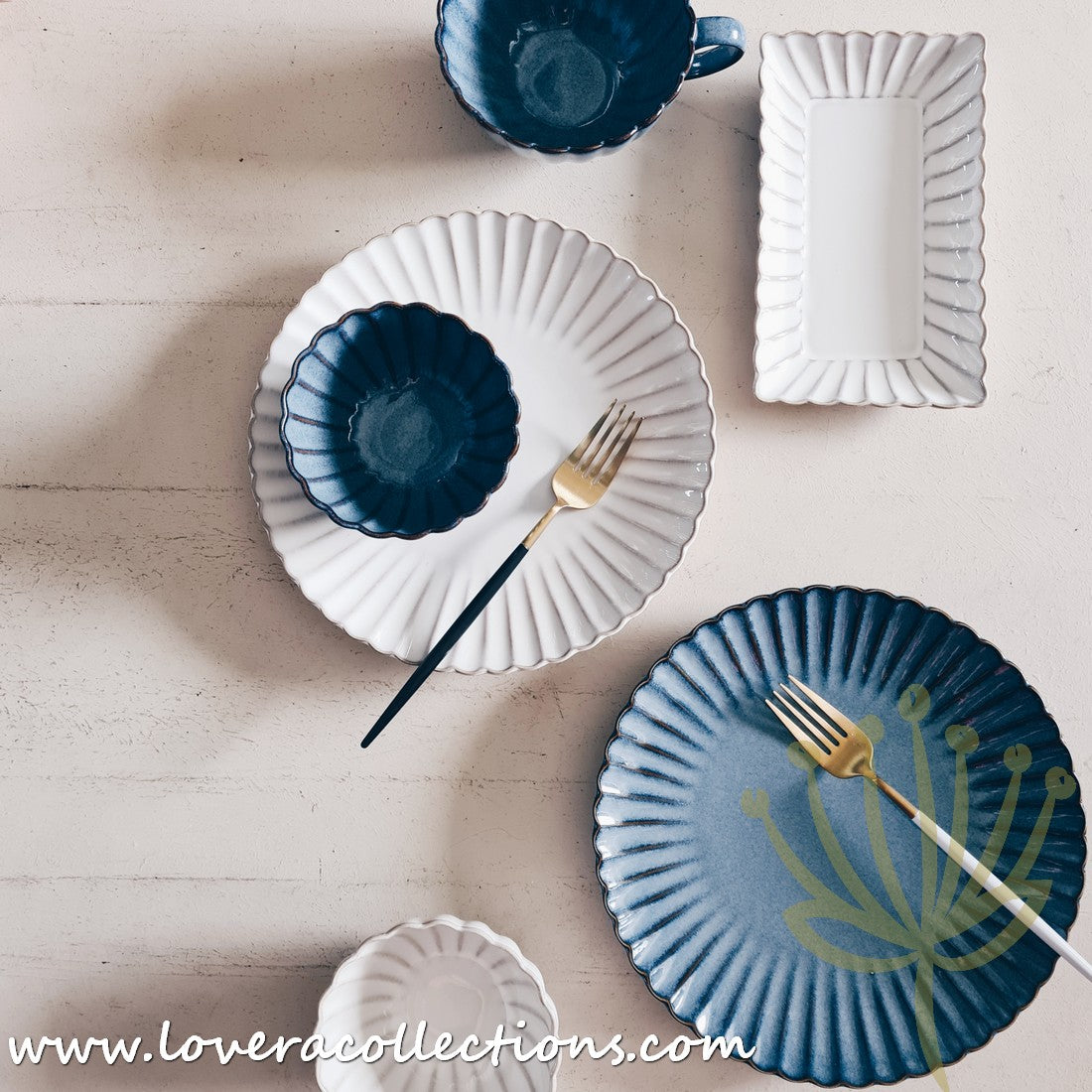 Rustic Seashell Dinnerware Set - Beach Themed Plates, Bowls & Serving Dishes for Coastal Dining & Entertaining - Perfect for Beach House, Summer Parties & Nautical Decor