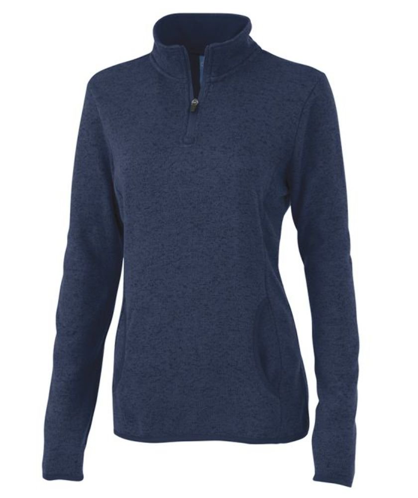 Charles River Apparel Women's Heathered Fleece Pullover - Soft & Warm Winter Sweatshirt for Casual Outfits & Outdoor Activities