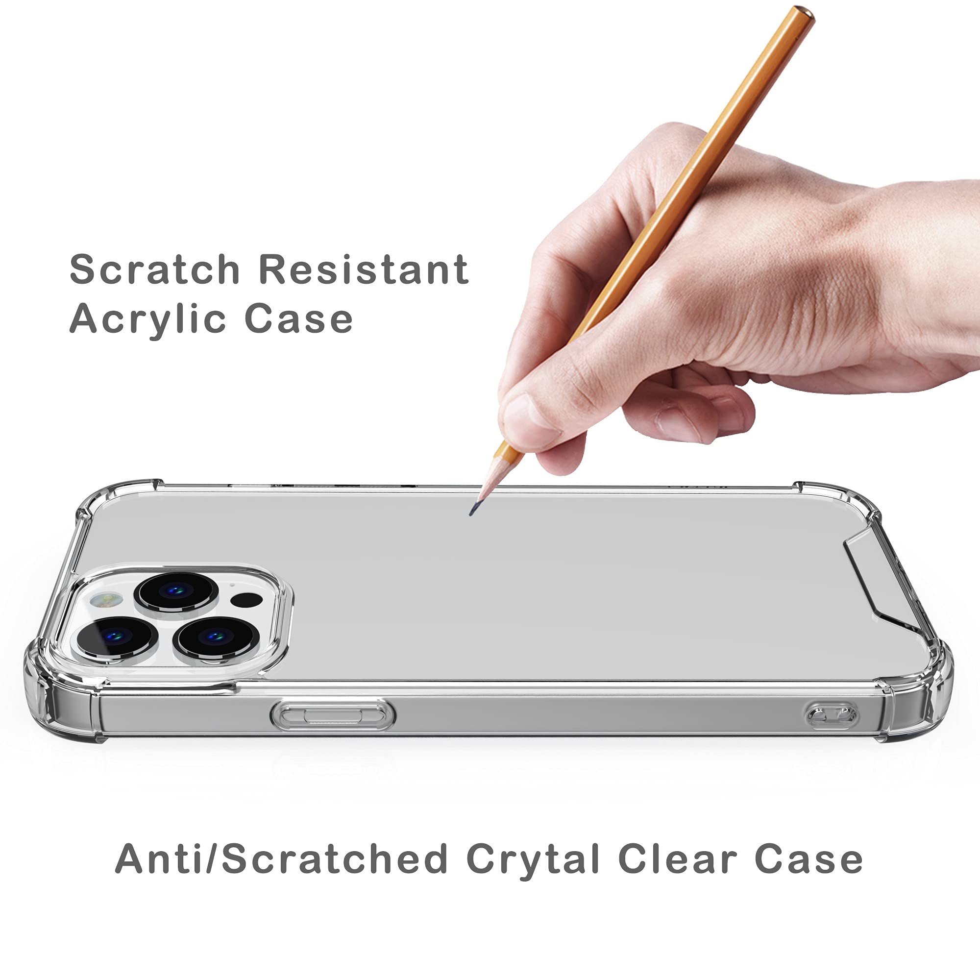 BEYOND CELL AquaFlex iPhone 13 Pro Max Case (6.7 Inch) - Ultra Slim Clear Shockproof Phone Cover with Full Body Protection | Perfect for Everyday Use, Travel & Outdoor Activities