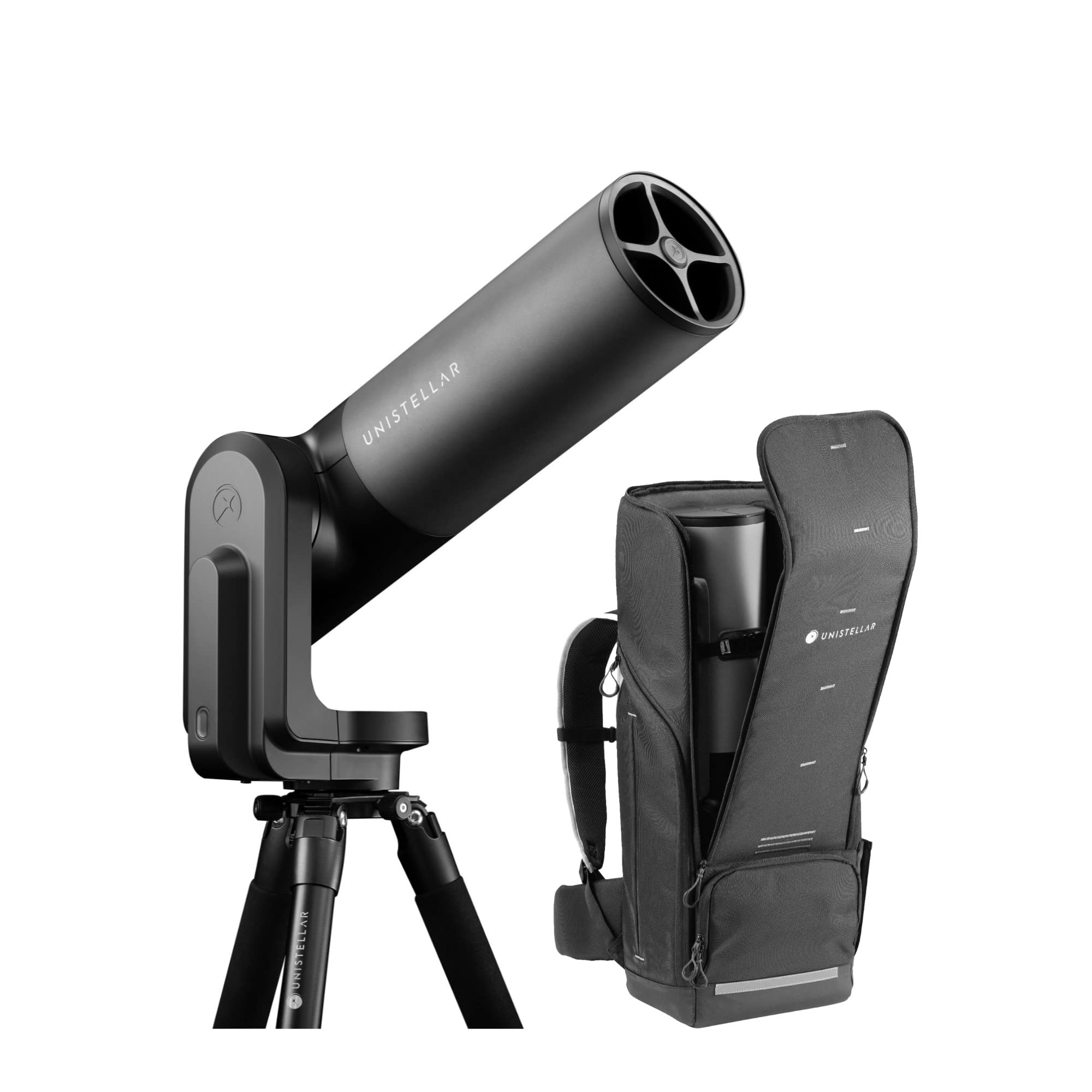 Equinox 2 Smart Telescope for Astronomy Enthusiasts - Perfect for Light Polluted Urban Areas with Premium Unistellar Telescope Backpack Bundle (2 Items) | Ideal for Stargazing, Astrophotography & Backyard Astronomy in Cities