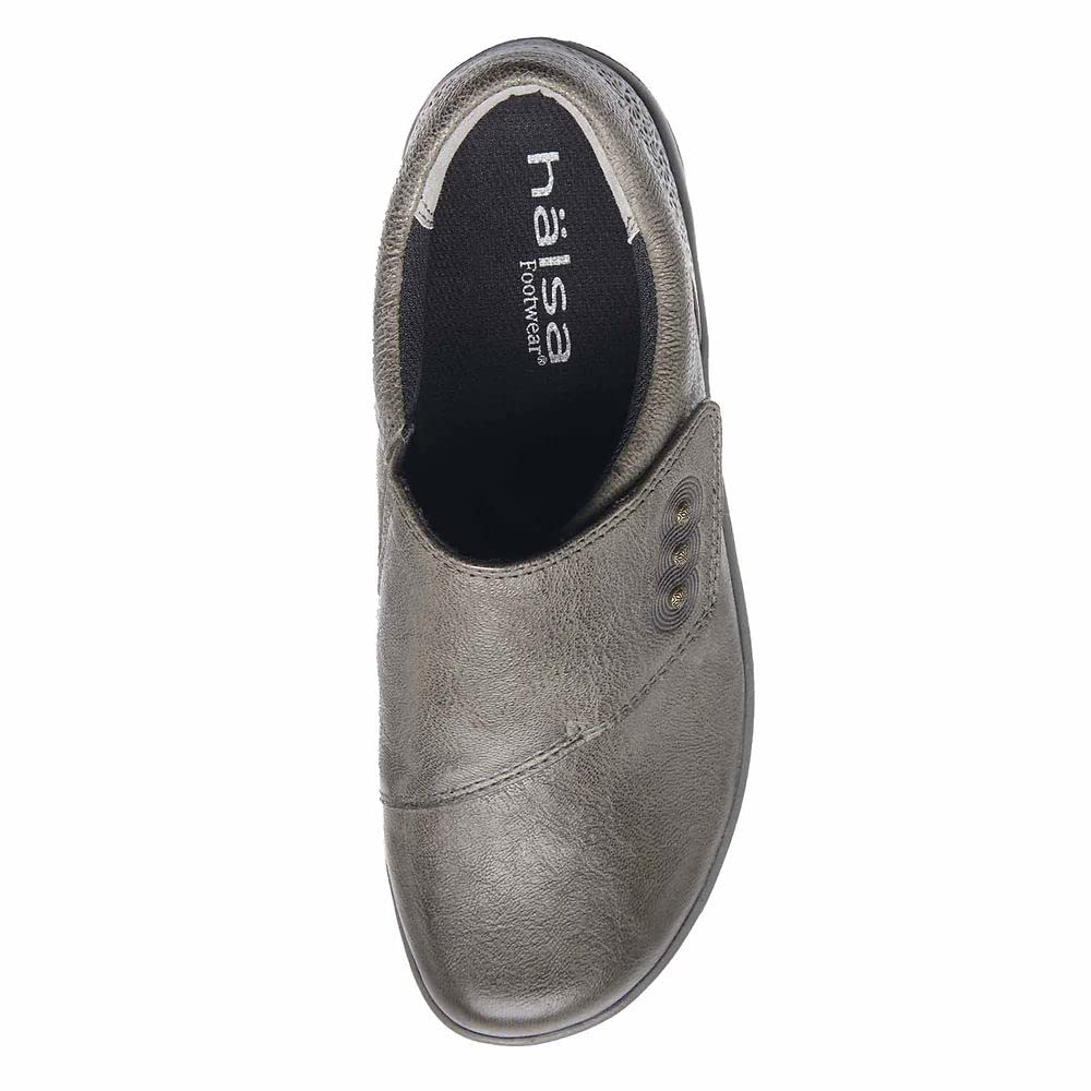 Comfortable Women's Flats Shoes - Dark Grey Size 9.5 | Slip-On Casual Loafers for Work, Office & Everyday Wear