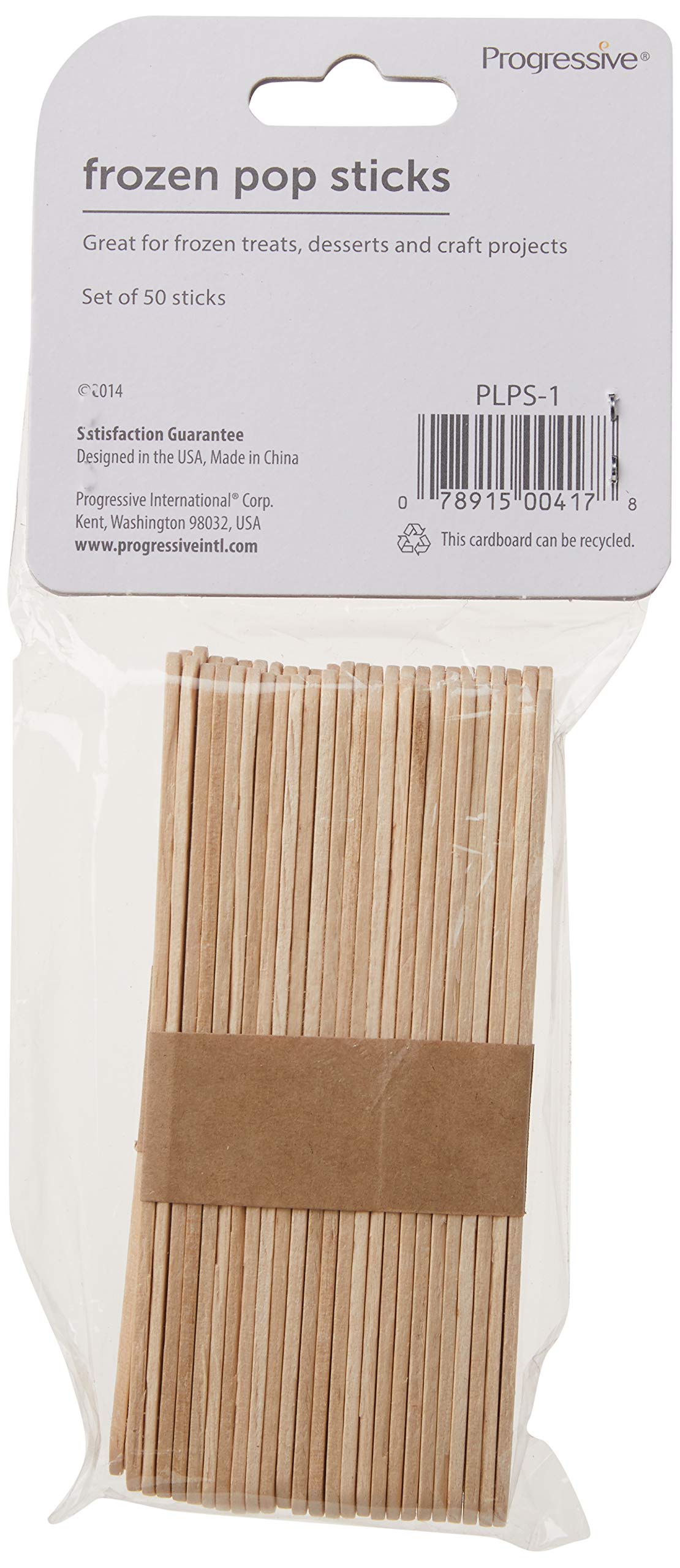 Natural Wood Freezer Pop Sticks by Progressive International - 1-Pack | Perfect for Homemade Ice Pops, DIY Frozen Treats & Summer Snacks