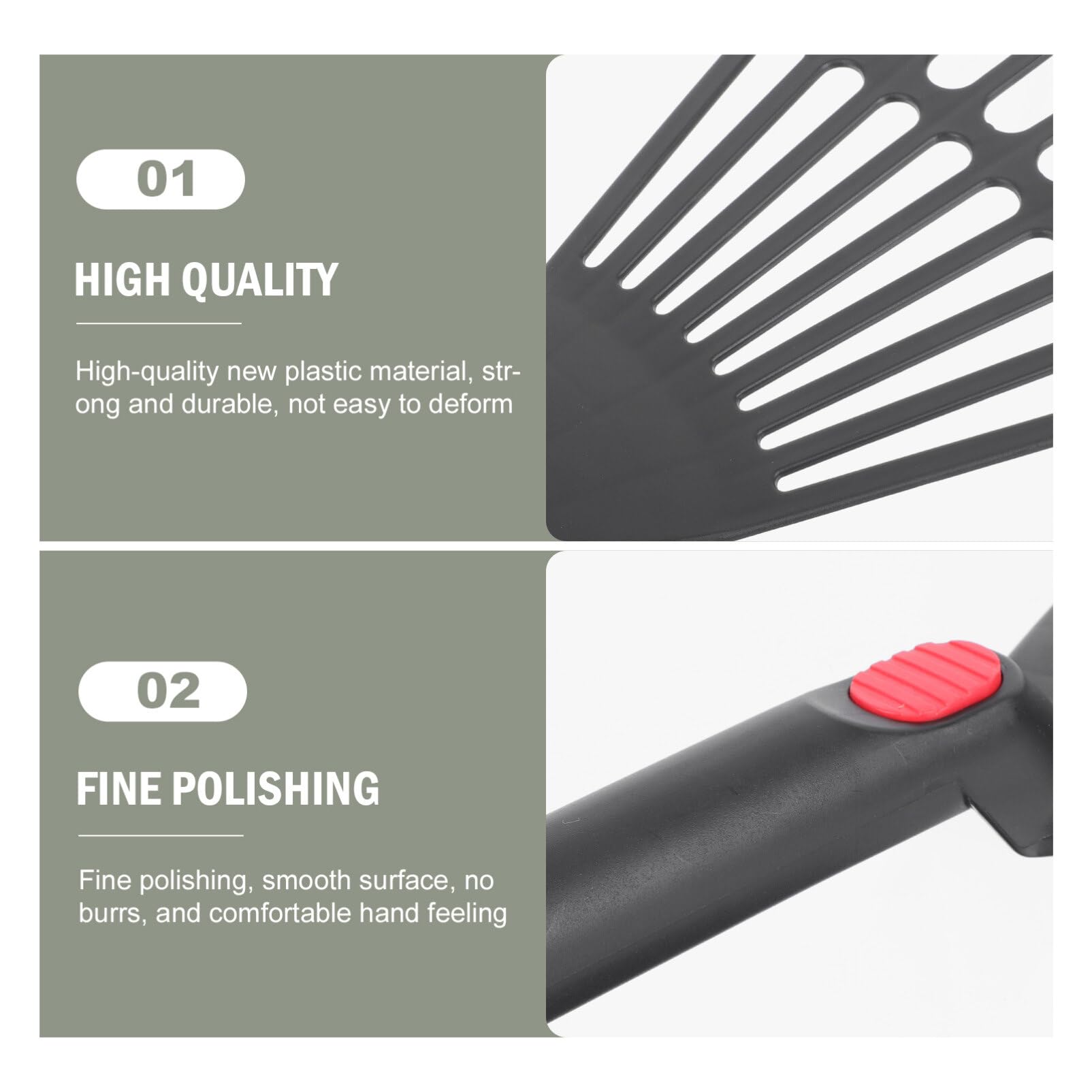 Cabilock 2-Piece Garden Hand Rake Set - Plastic Leaf Rake for Gardening, Weeding & Lawn Care - Perfect for Small Gardens, Flower Beds & Yard Cleanup