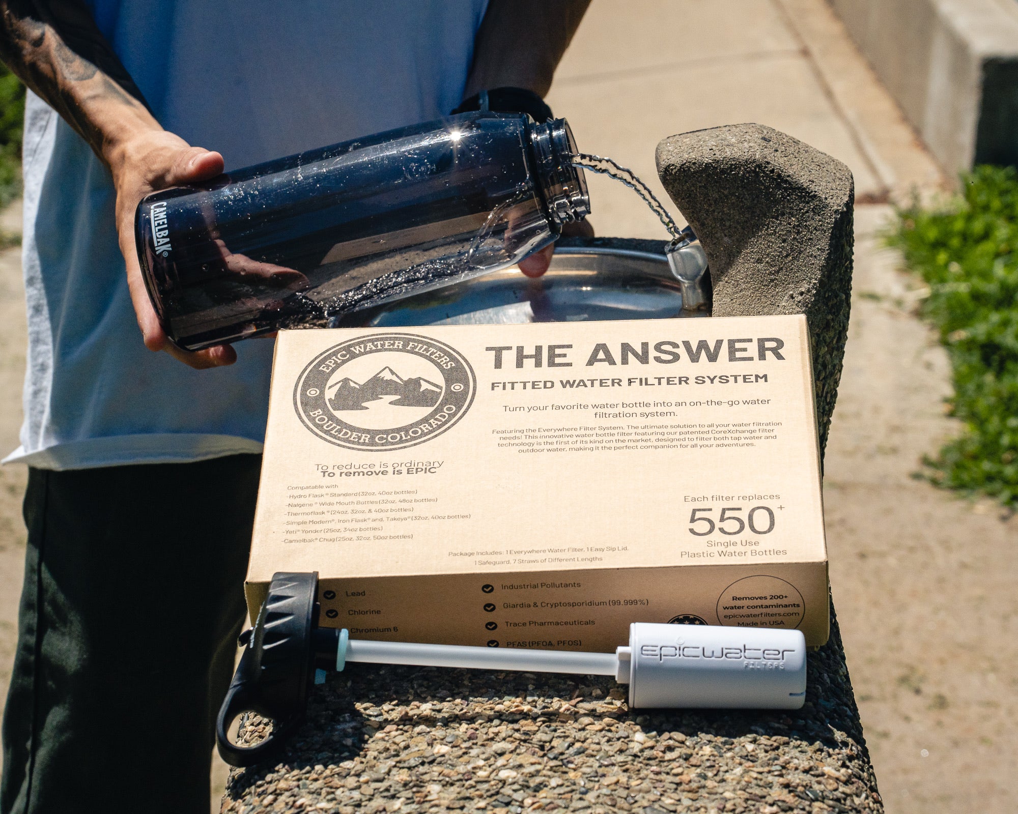 The Answer 2.0 Replacement Lid - Compatible with Camelbak Chute Mag 25oz, 32oz & 50oz Water Bottles | Leak-Proof, Easy to Clean | Perfect for Hiking, Gym & Outdoor Activities