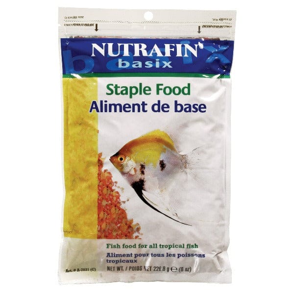 Nutrafin Basix Staple Tropical Fish Food - Premium Flake Food for Freshwater & Tropical Fish - Perfect for Daily Feeding in Home Aquariums & Fish Tanks