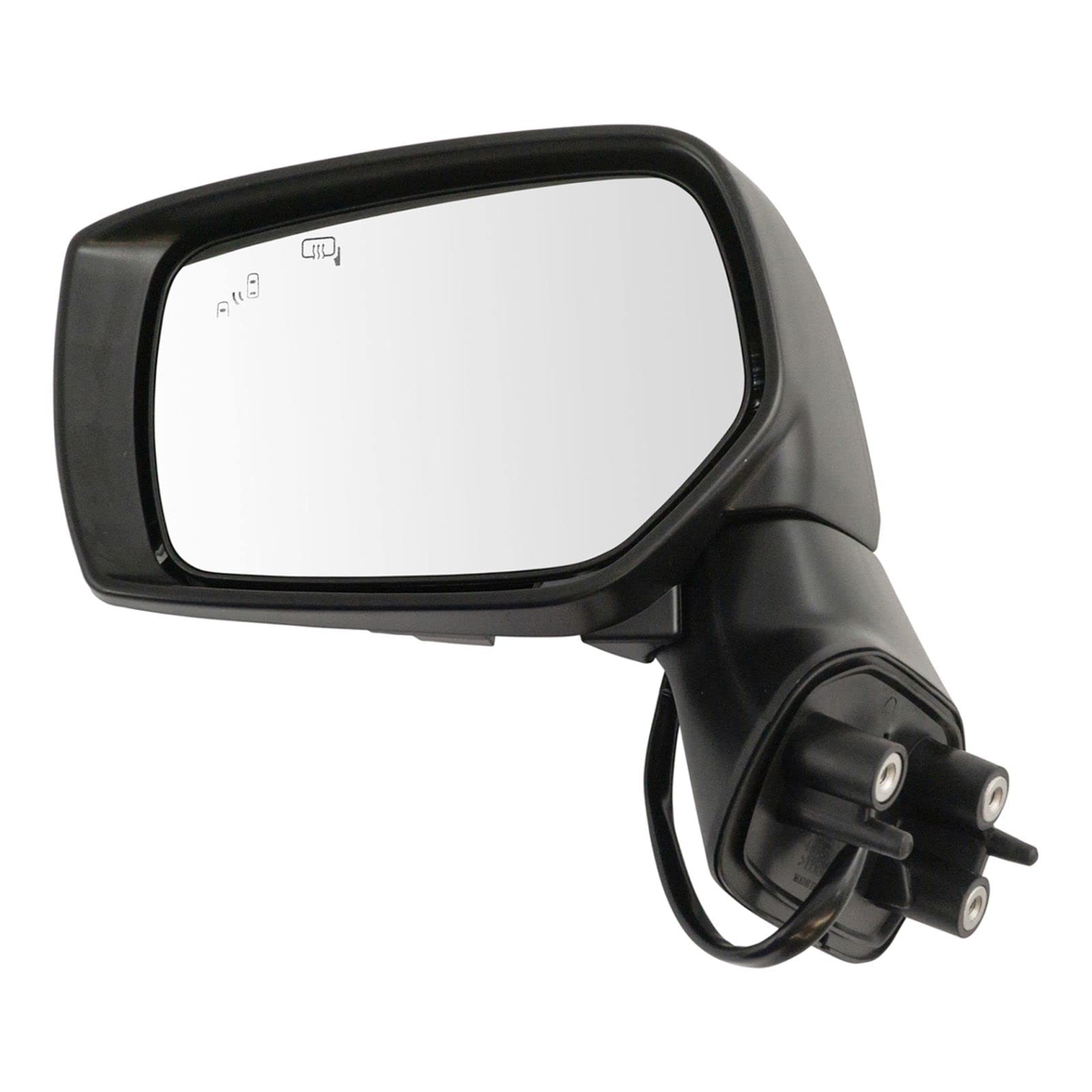 Heated Side Mirror Signal Light with Chrome Trim - Smooth Black Pair Compatible with Subaru | Enhanced Visibility & Safety for Winter Driving & Nighttime Conditions