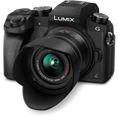 Refurbished Panasonic Lumix DMC-G7 Mirrorless Camera with 14-42mm Lens (Black) - Perfect for Vlogging, Travel Photography & YouTube Content Creation