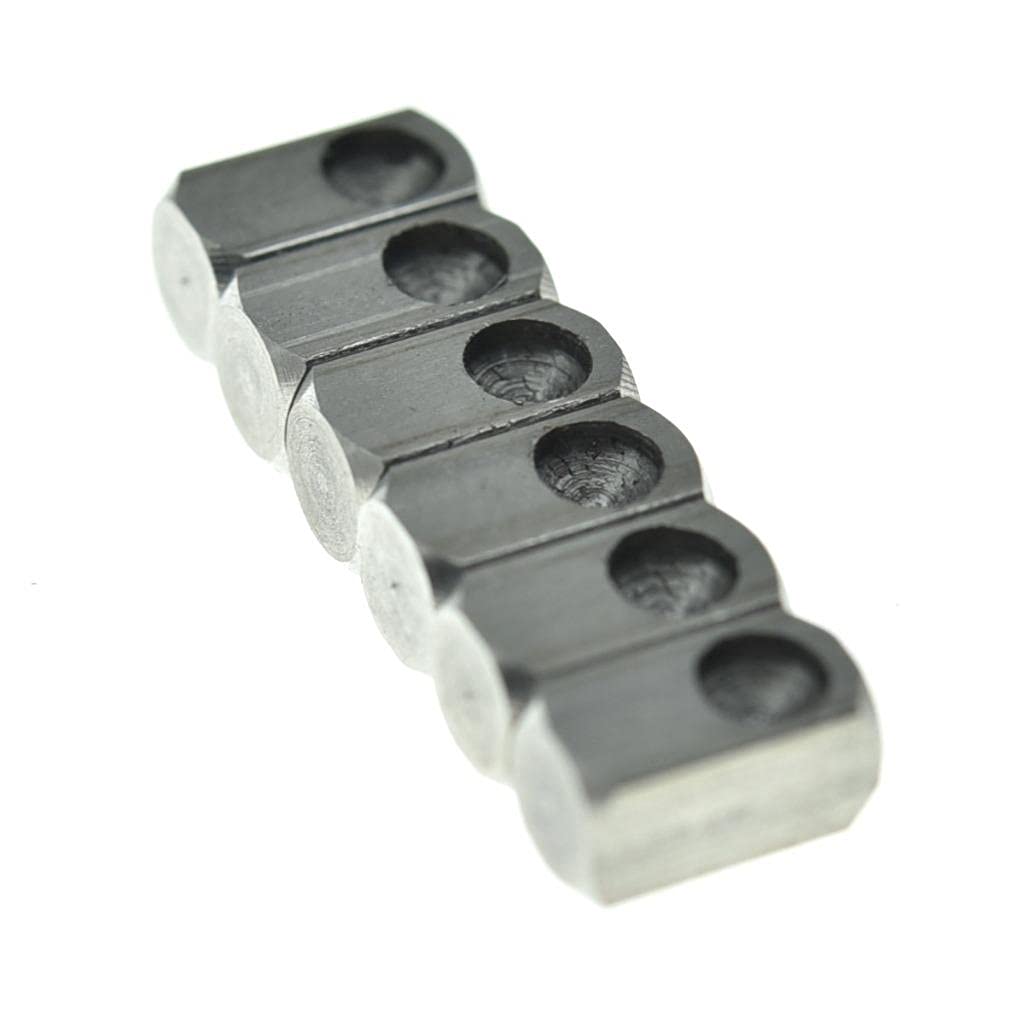 KAISH Set of 6 Stainless Steel Tremolo Bridge String Lock Insert Blocks for Floyd Rose Guitar Bridges - Perfect for Guitar Maintenance & Hardware Upgrades