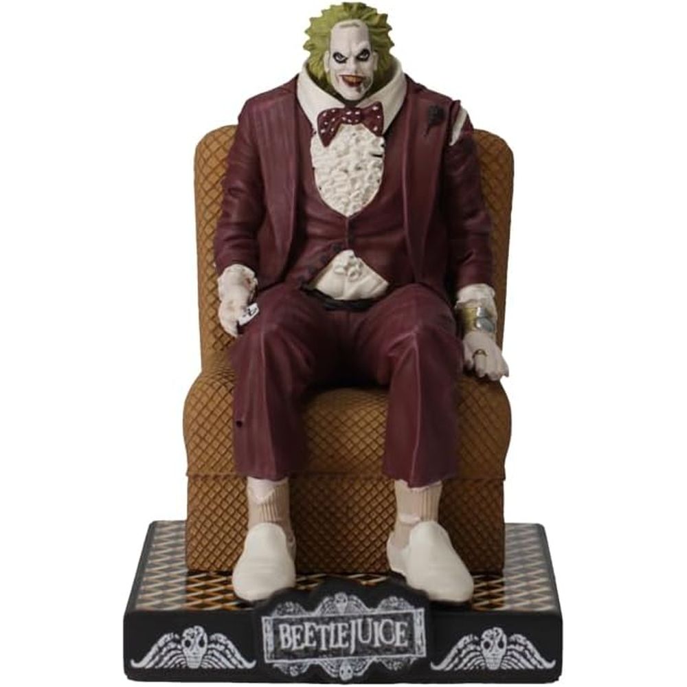 Beetlejuice Shrunken Head Collectible Figure - Movie Memorabilia for Halloween Decor & Horror Fans
