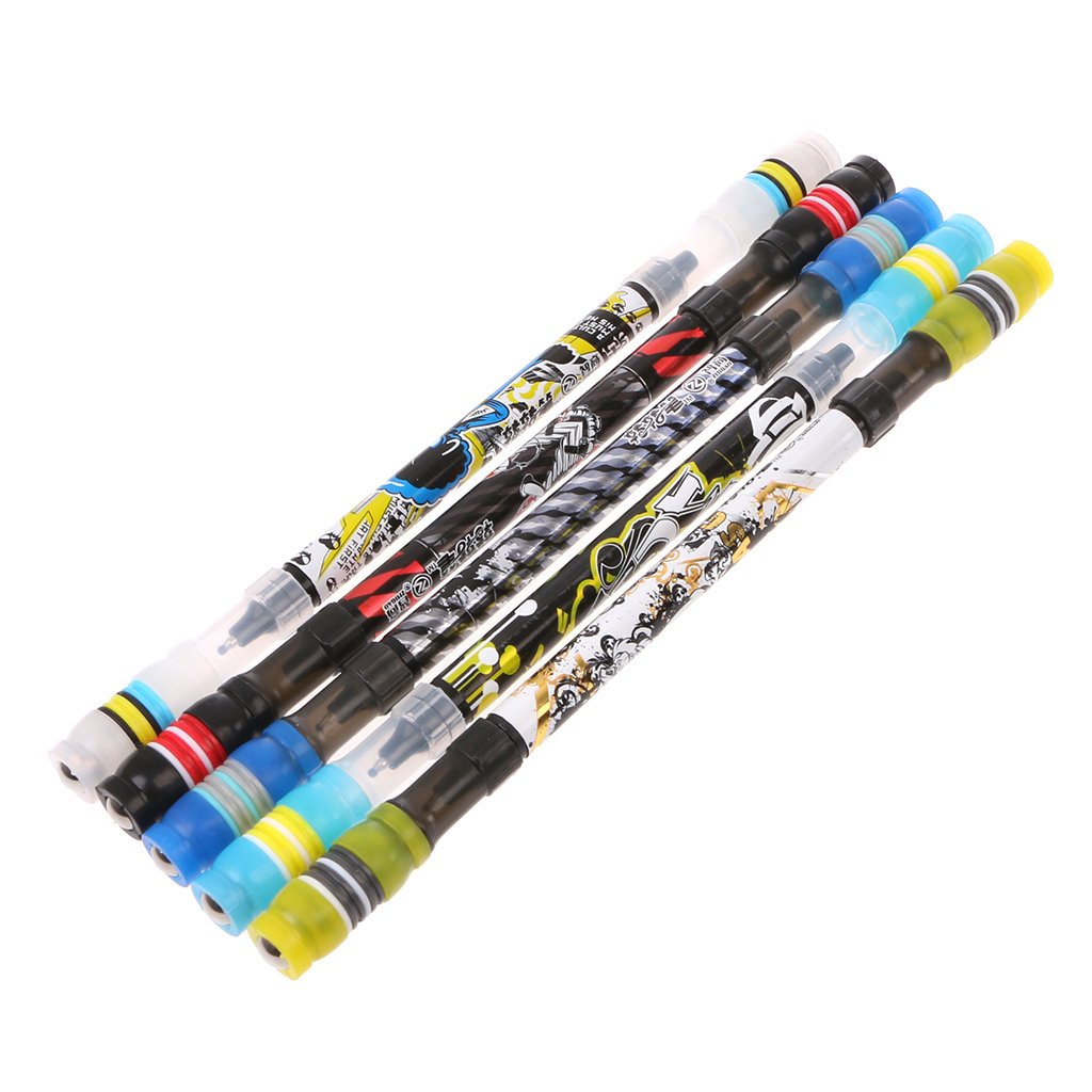 Non-Slip Coated Spinning Ballpoint Pen - Smooth Rolling Finger Rotating Pen for Students & Office Use - Perfect for Fidgeting, Stress Relief & Creative Writing