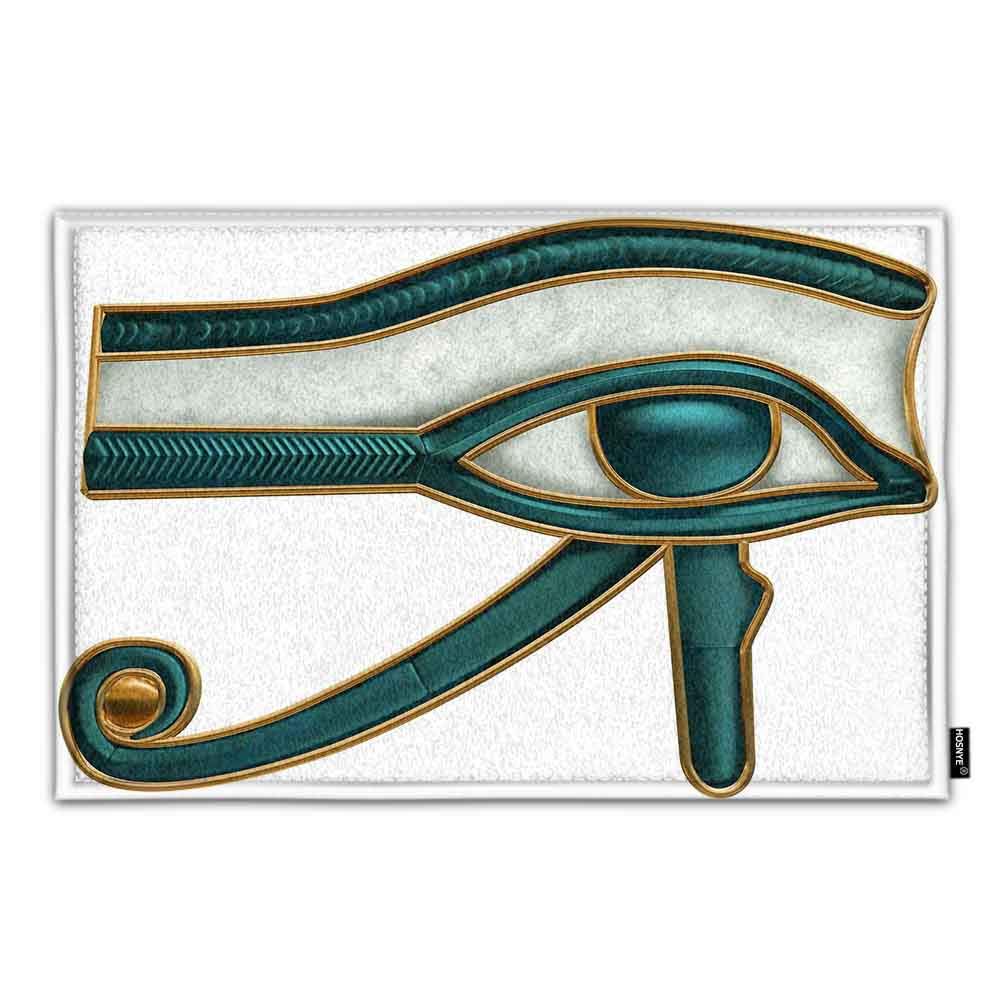 Non-Slip Egyptian Eye of Horus Bath Mat for Bathroom & Shower Floor